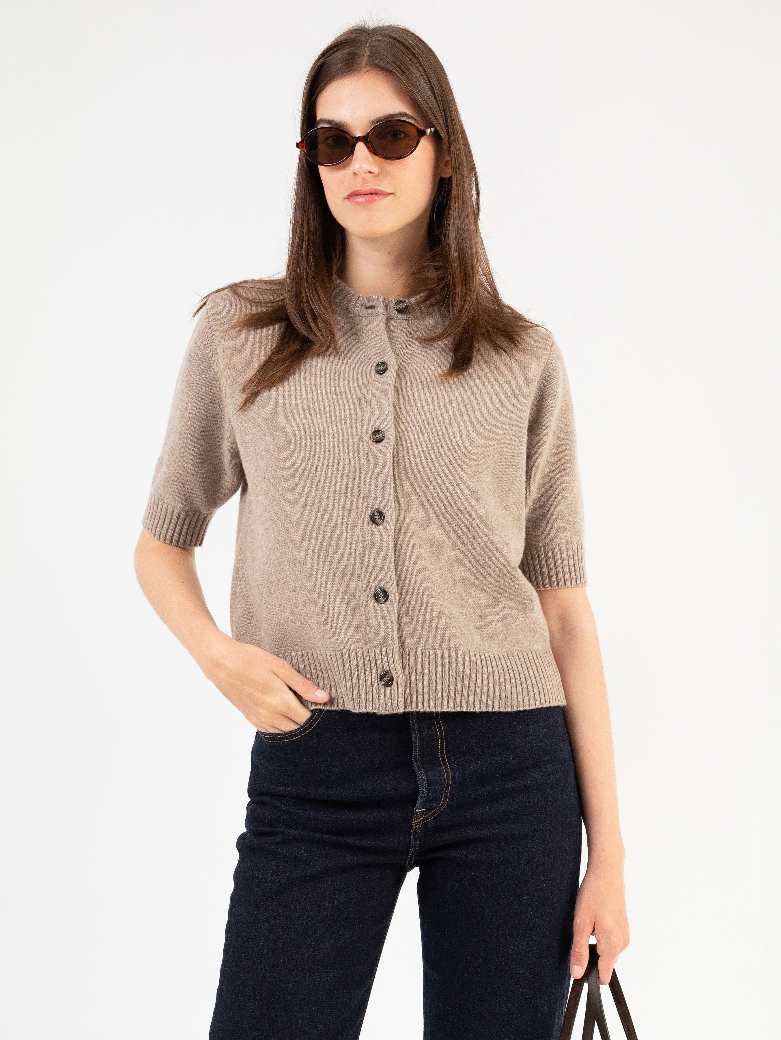 LOUISE CARDIGAN IN WOOD