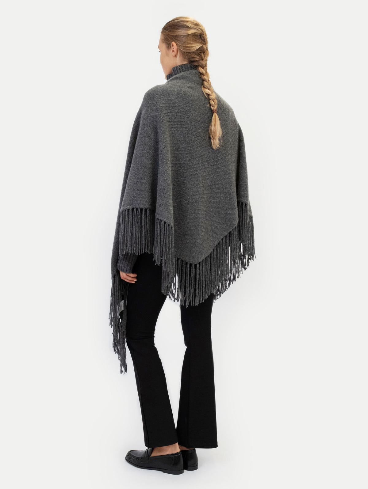 LAURA PONCHO IN MIDNIGHT STONE