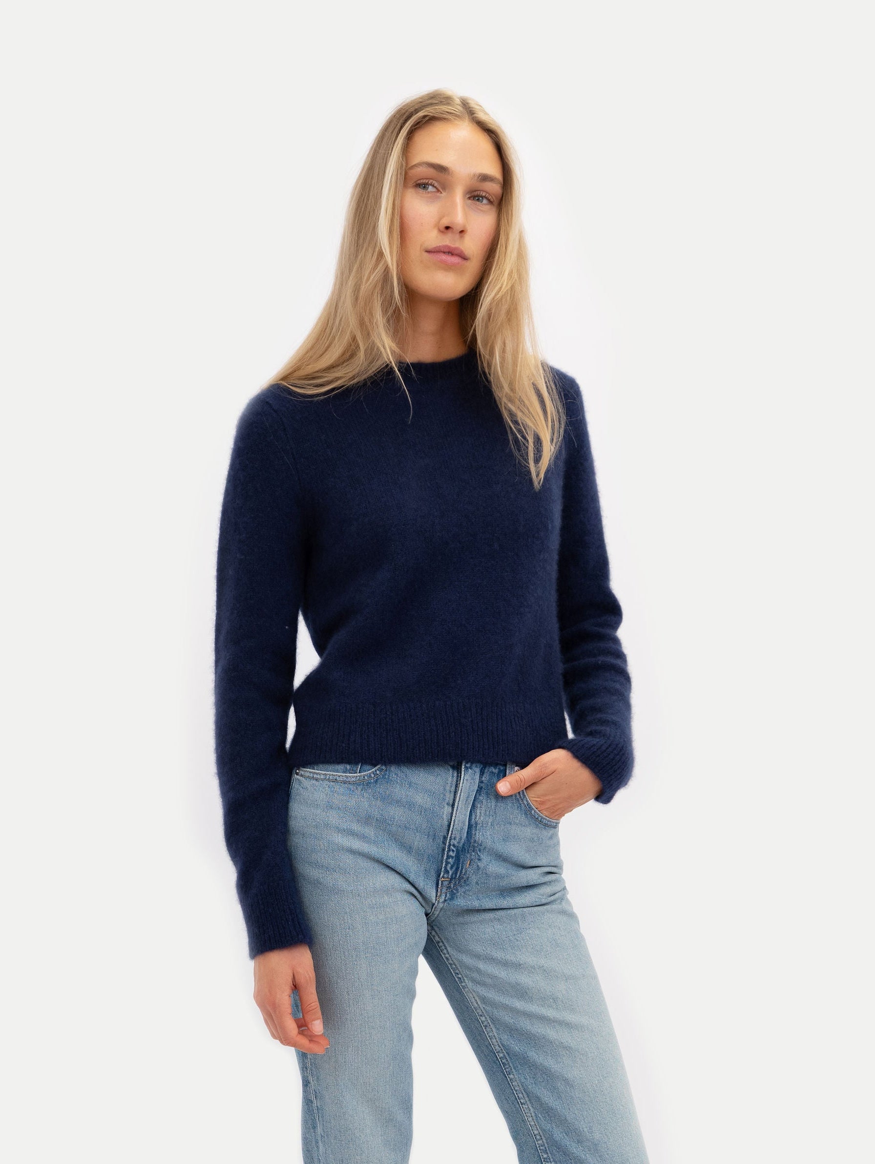 TESSA SWEATER IN DEEP BLUE