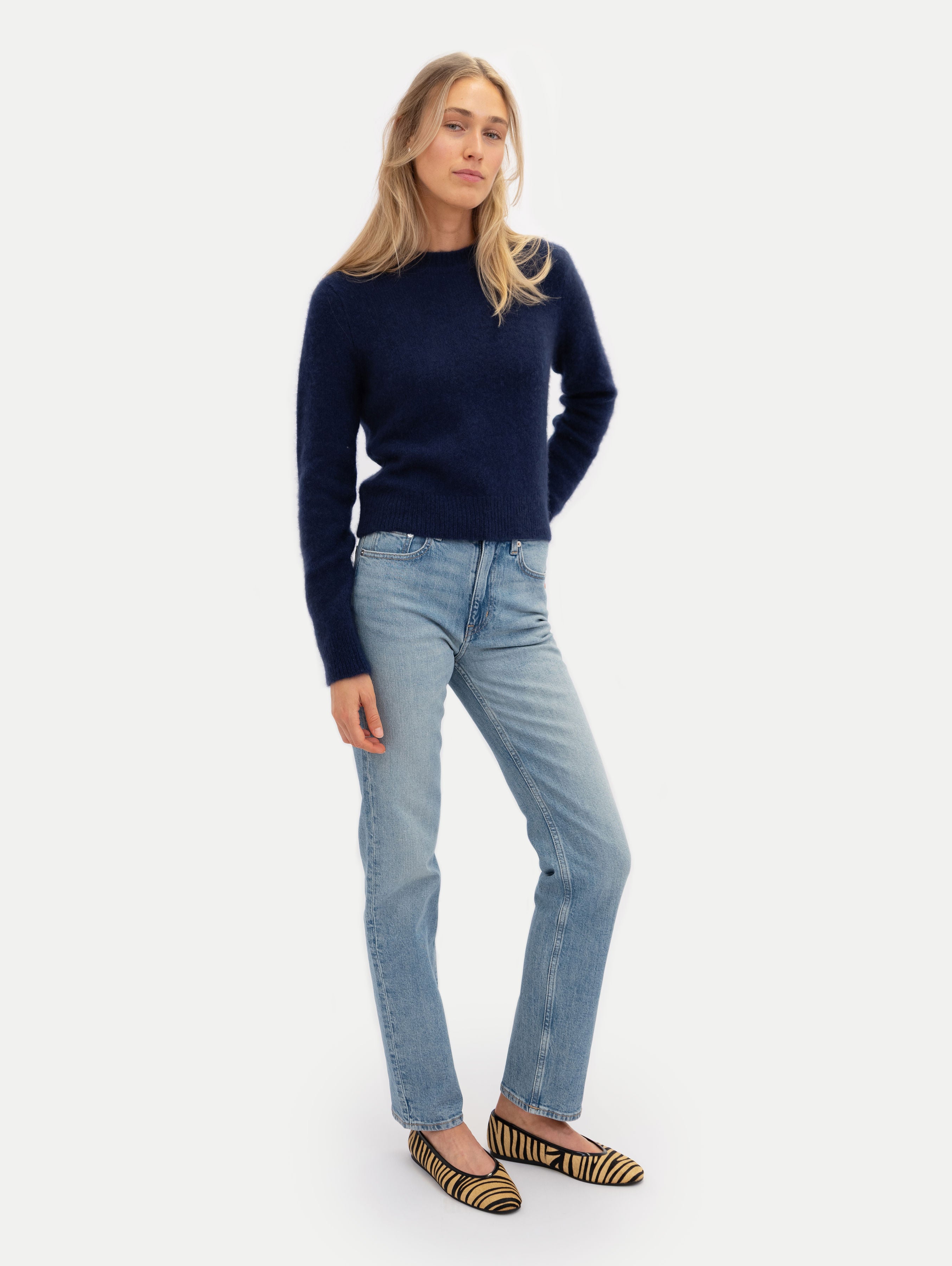 TESSA SWEATER IN DEEP BLUE