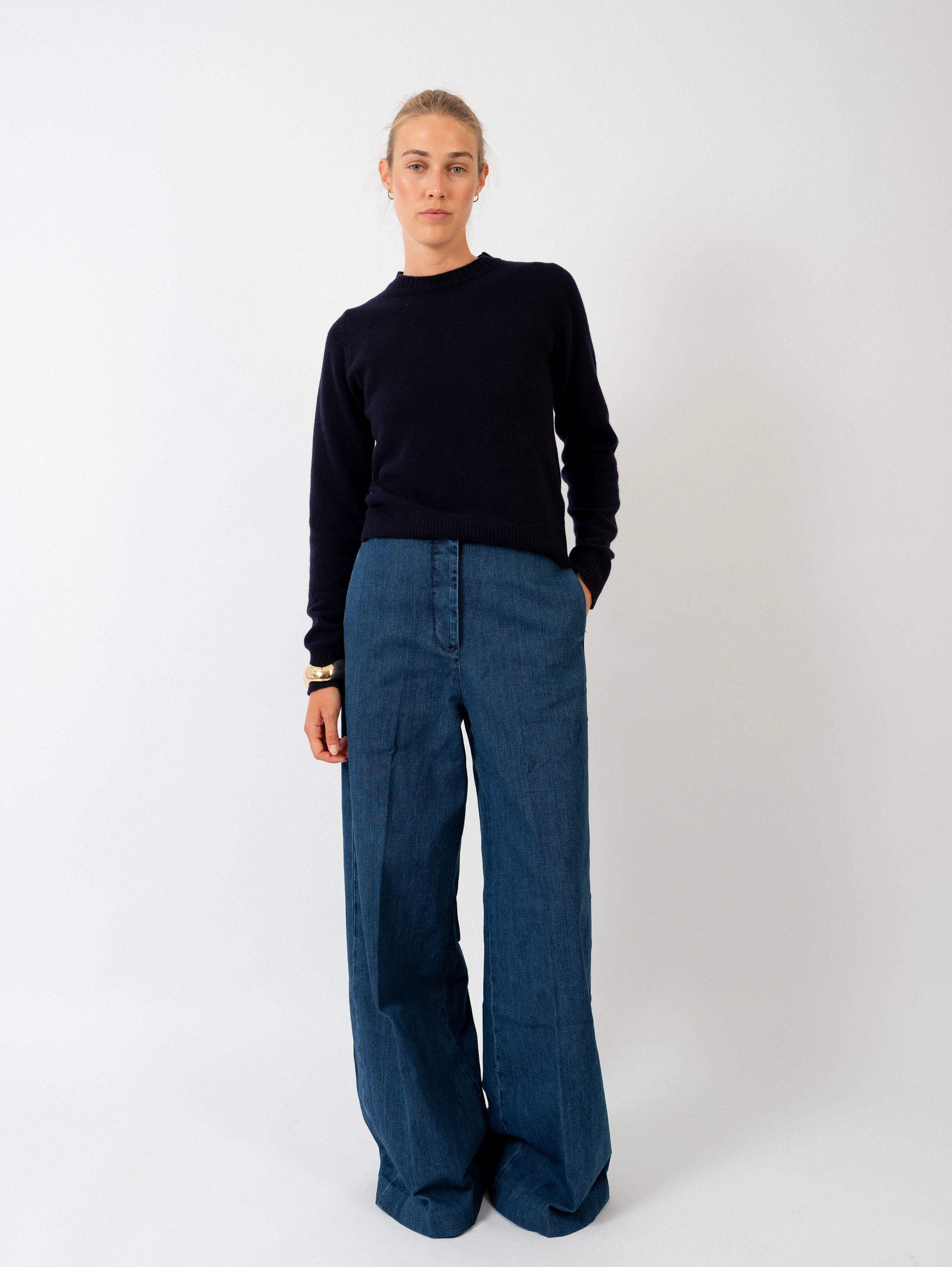 THERESA SWEATER IN DEEP BLUE