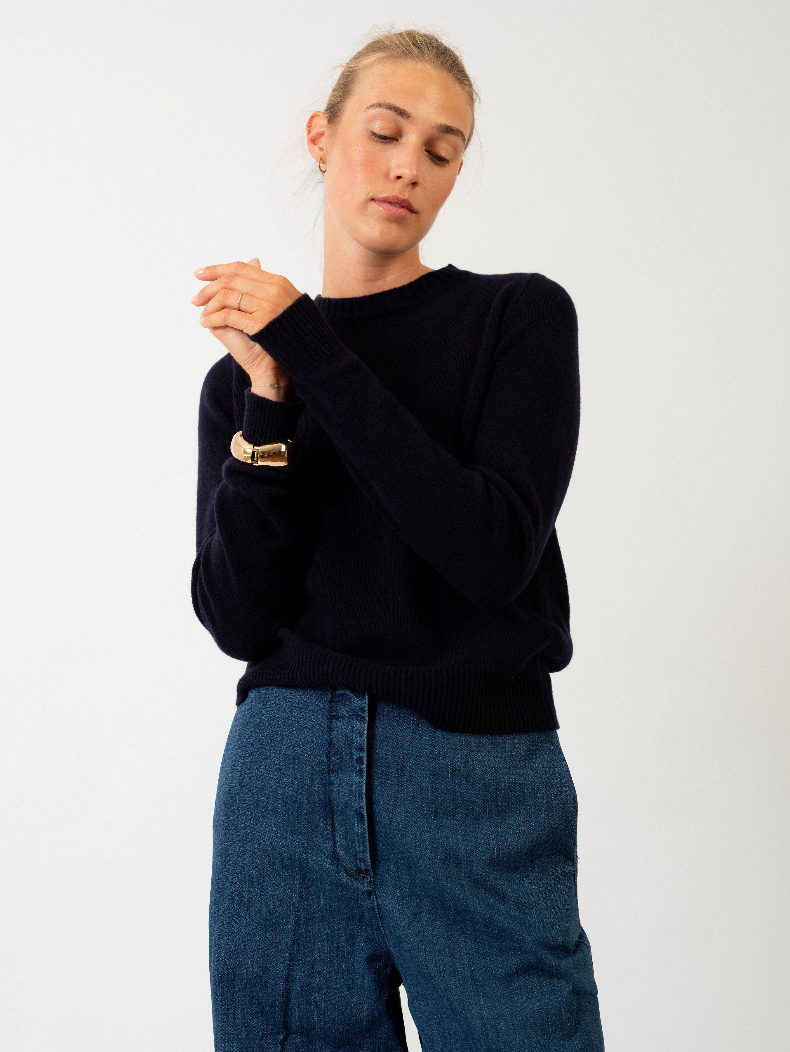 THERESA SWEATER IN DEEP BLUE