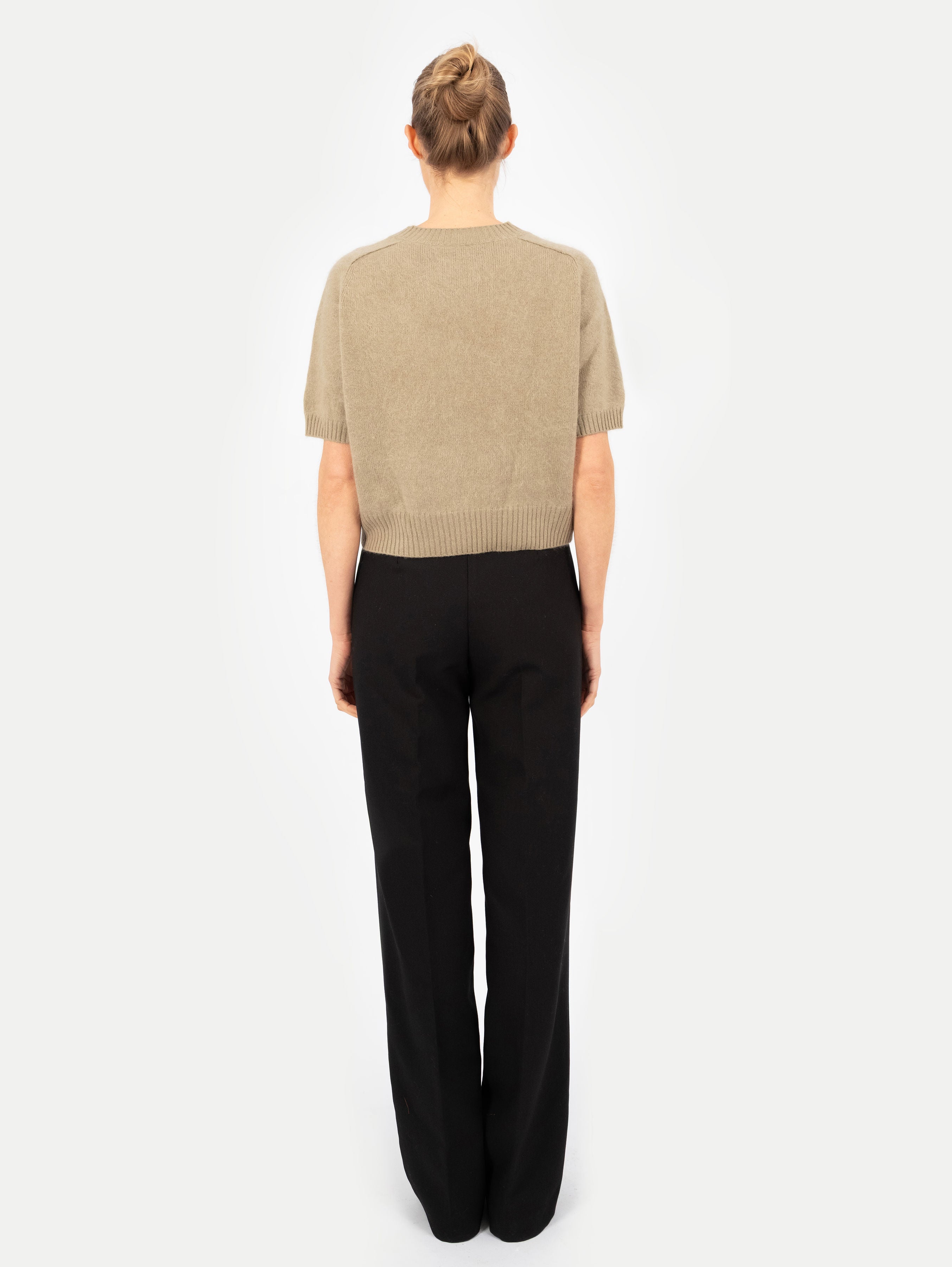 ANITA BRUSHED SWEATER IN MOSS