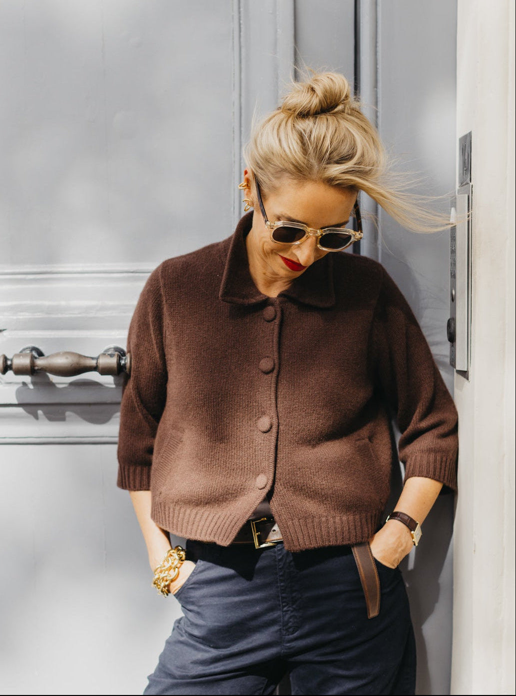 LAURA JACKET IN TRUFFLE BROWN