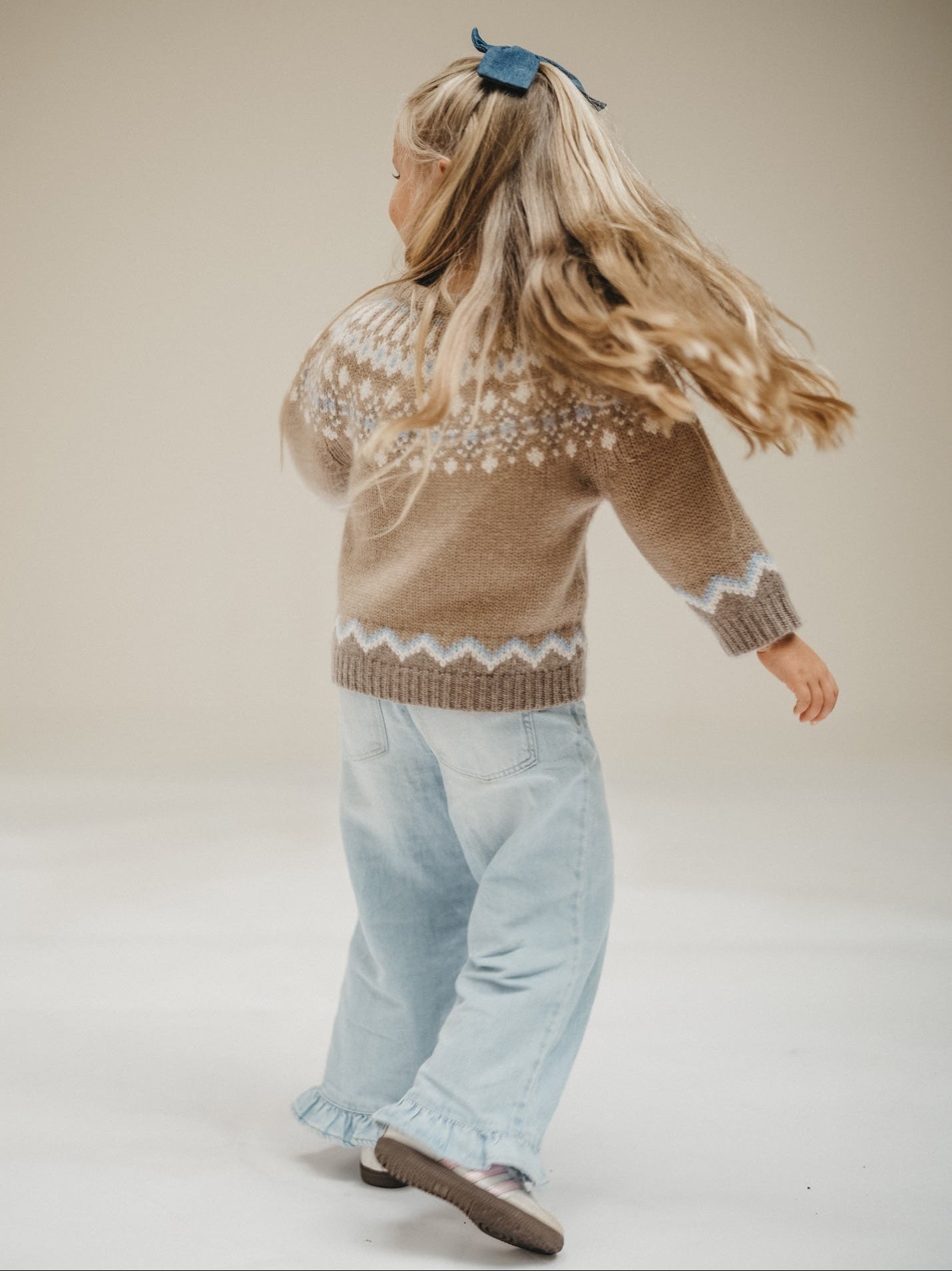 LOLA FAIR ISLE SWEATER IN TOAST