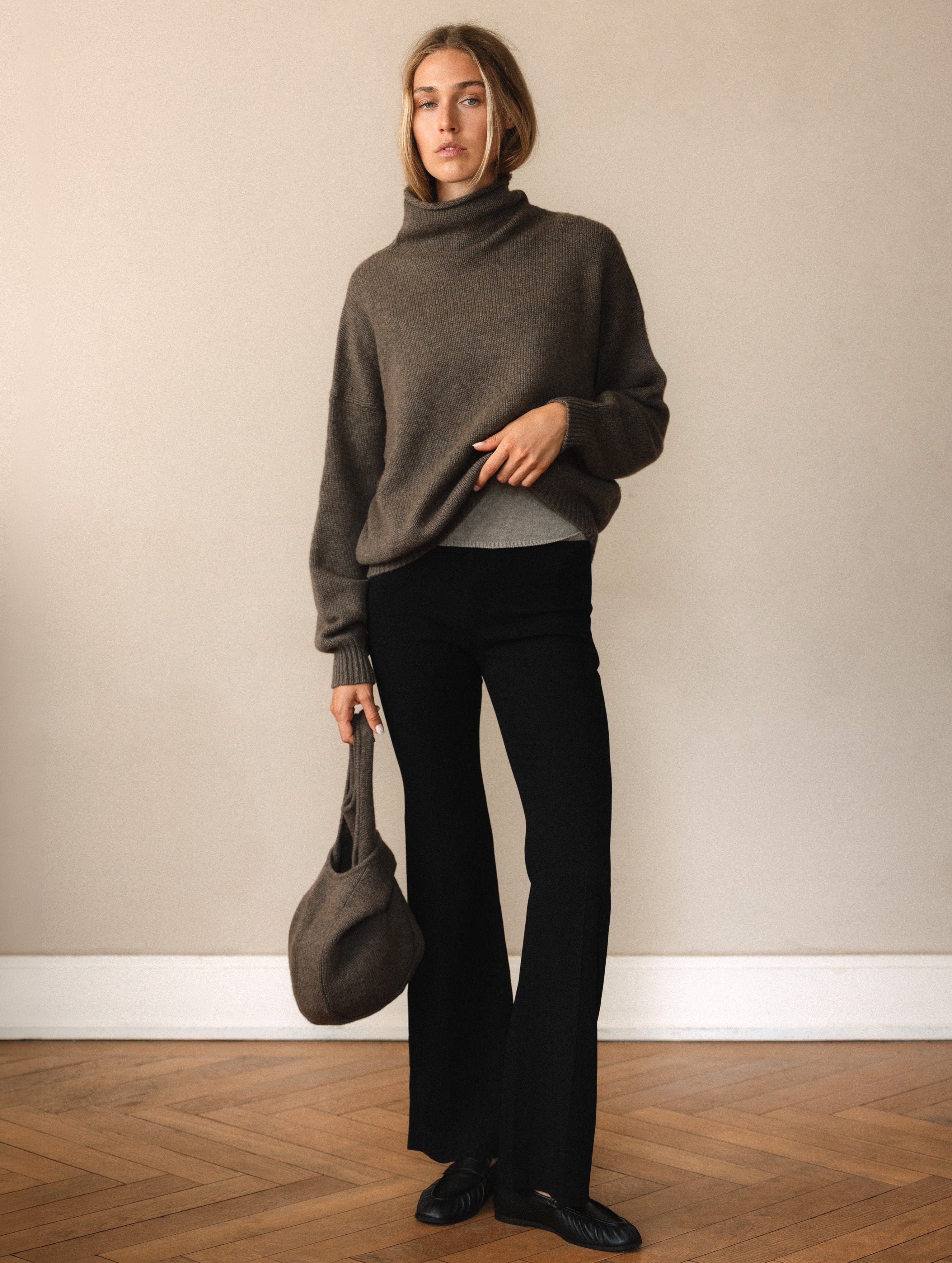 KATY SWEATER IN SOFT NOUGAT