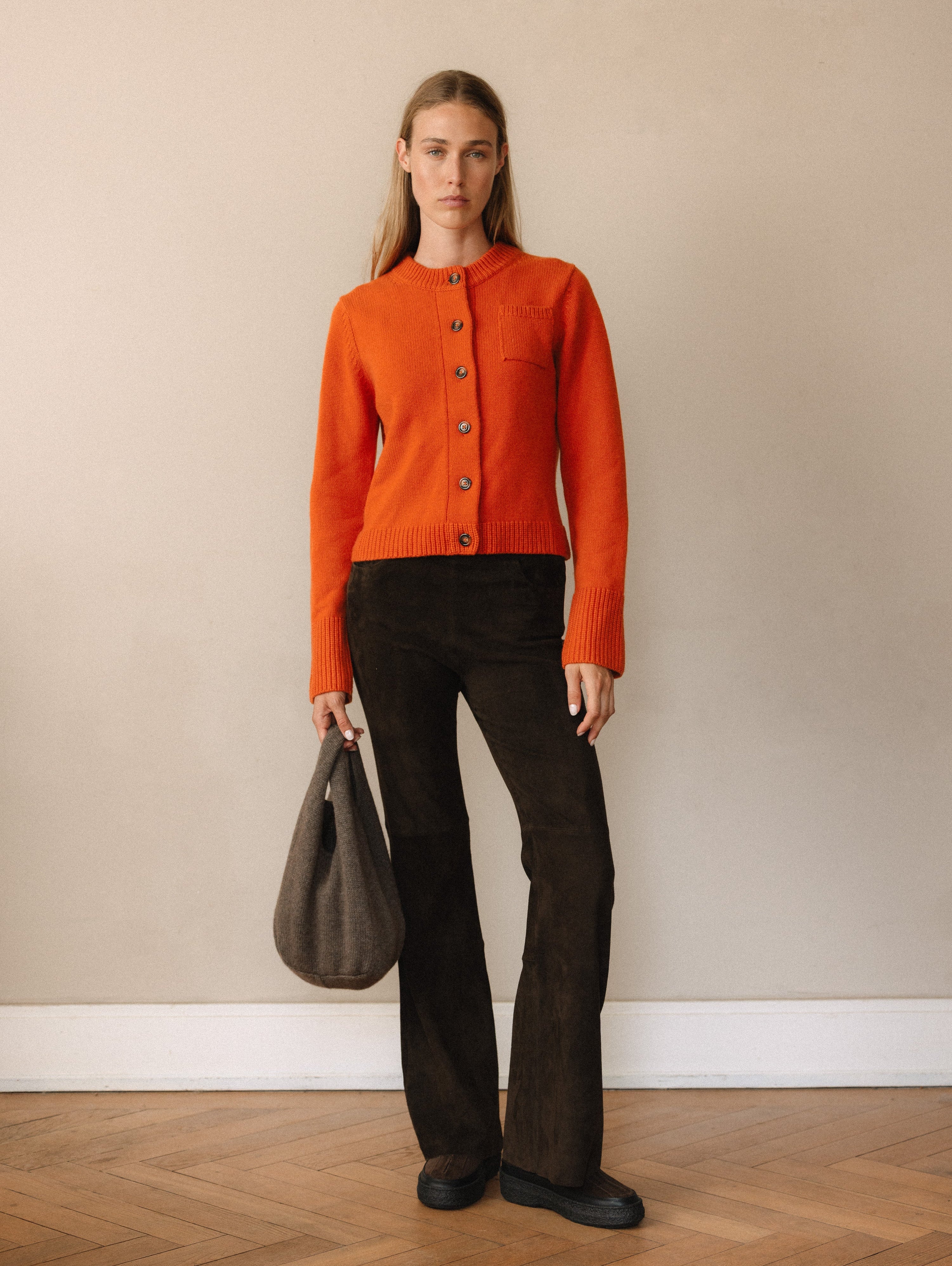 LILLY CARDIGAN IN ORANGE