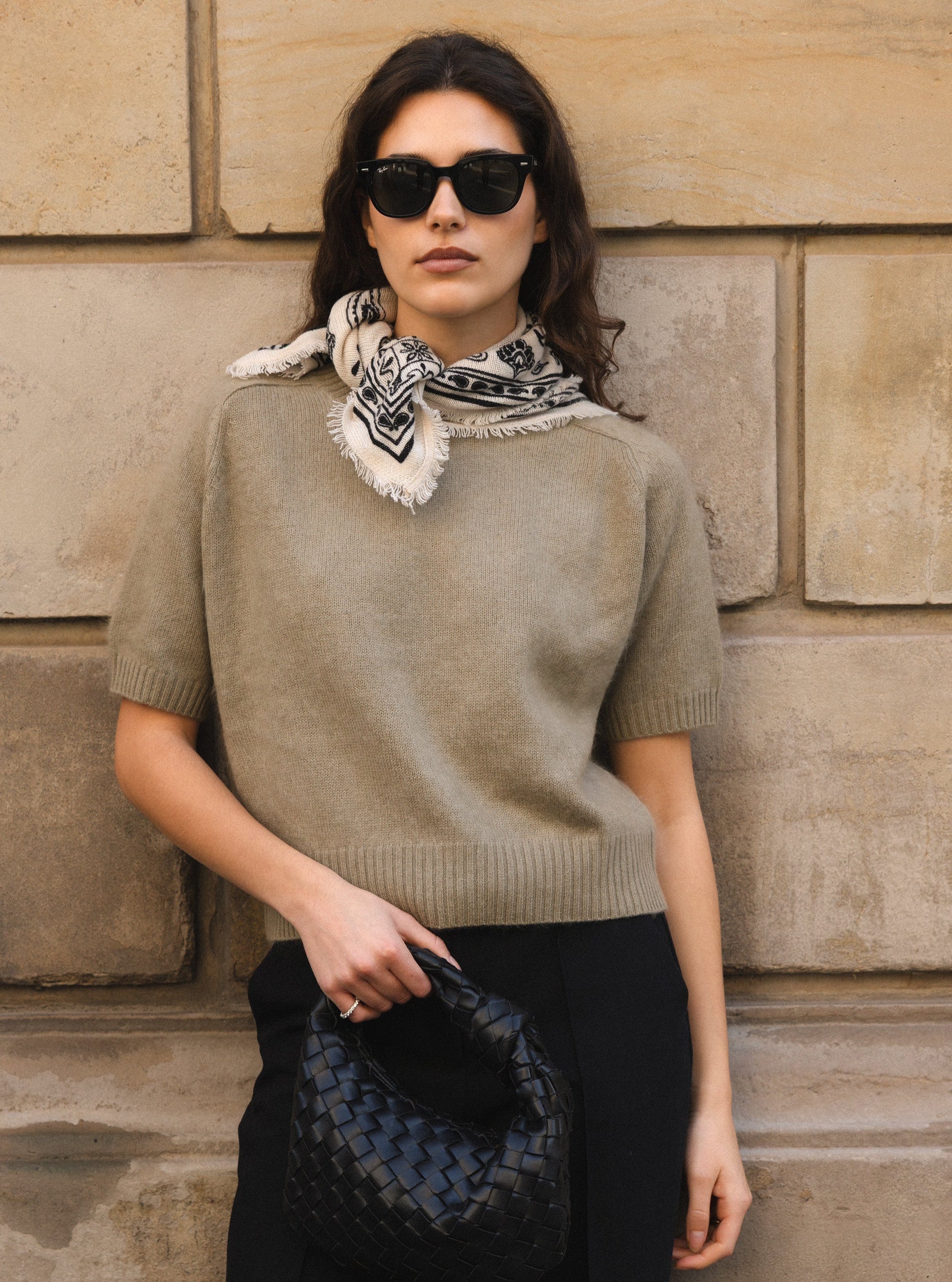 NELE SCARF SMALL IN SUGAR GLAZE