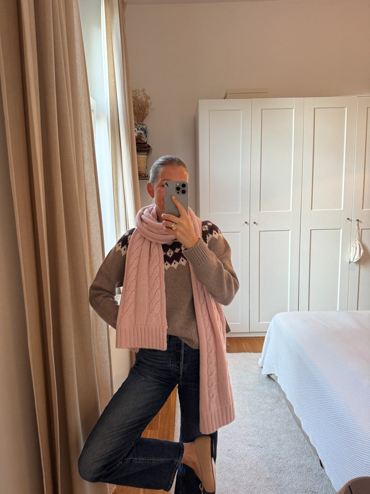 CAMILLA SCARF IN POWDER KISS