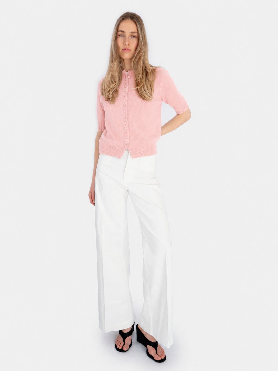 CELINE CARDIGAN IN PINK BLOSSOM