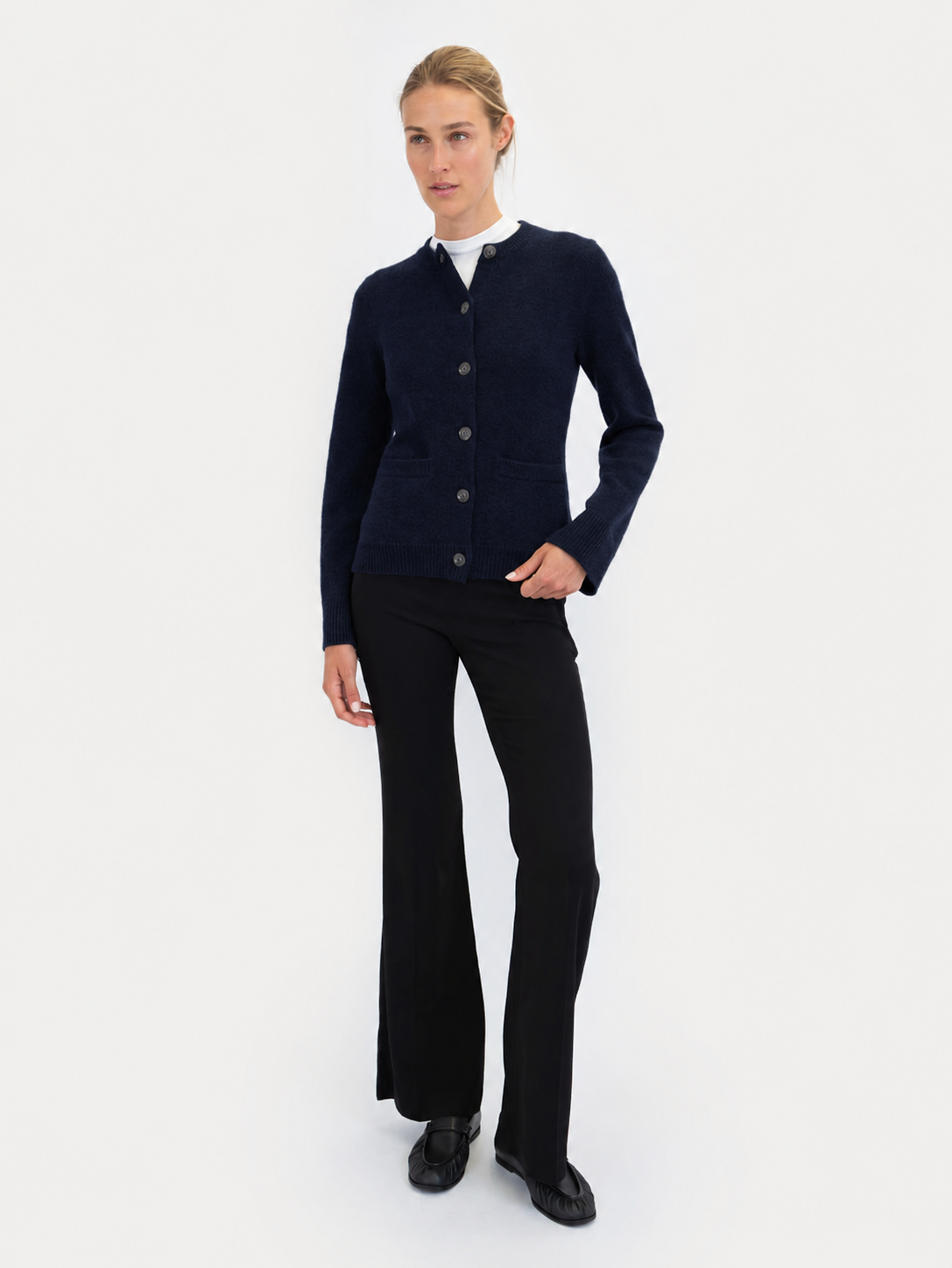 DEA CARDIGAN IN DEEP BLUE