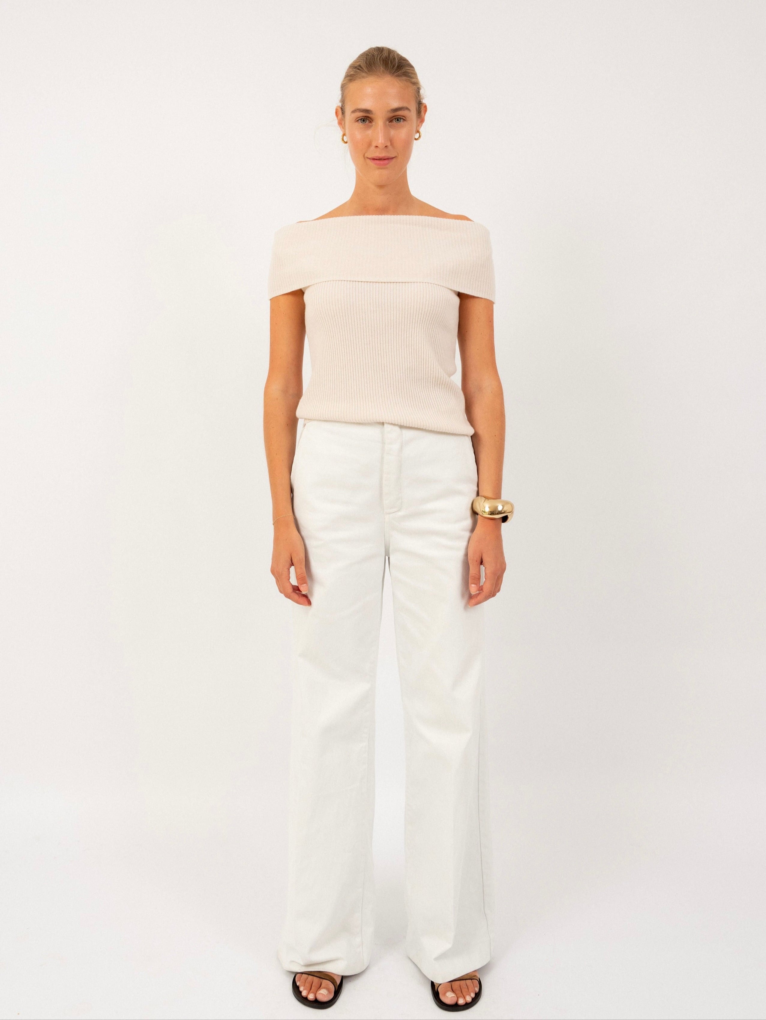 THILDA TOP IN VANILLA
