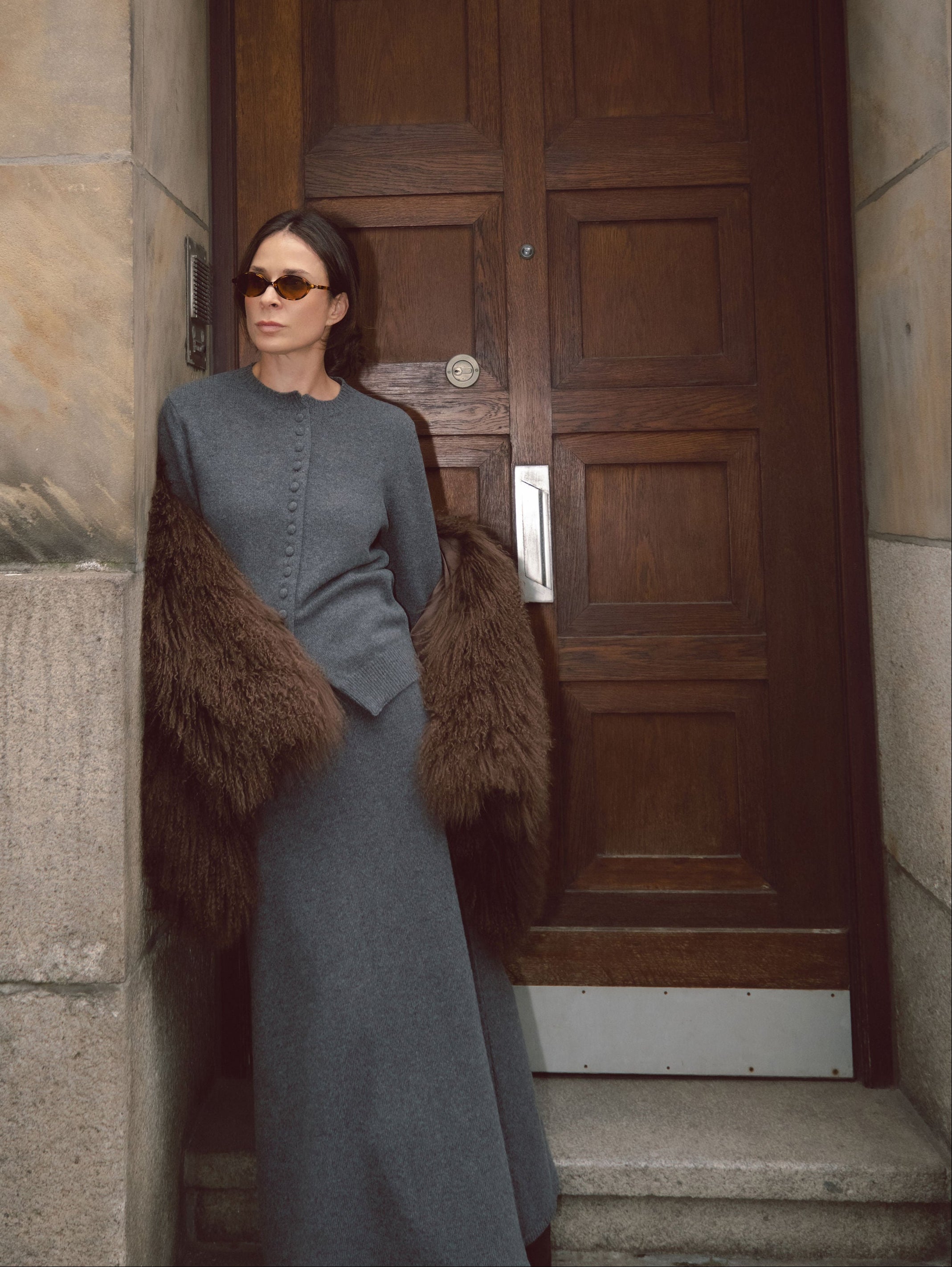 CELINA CARDIGAN IN SHADOW