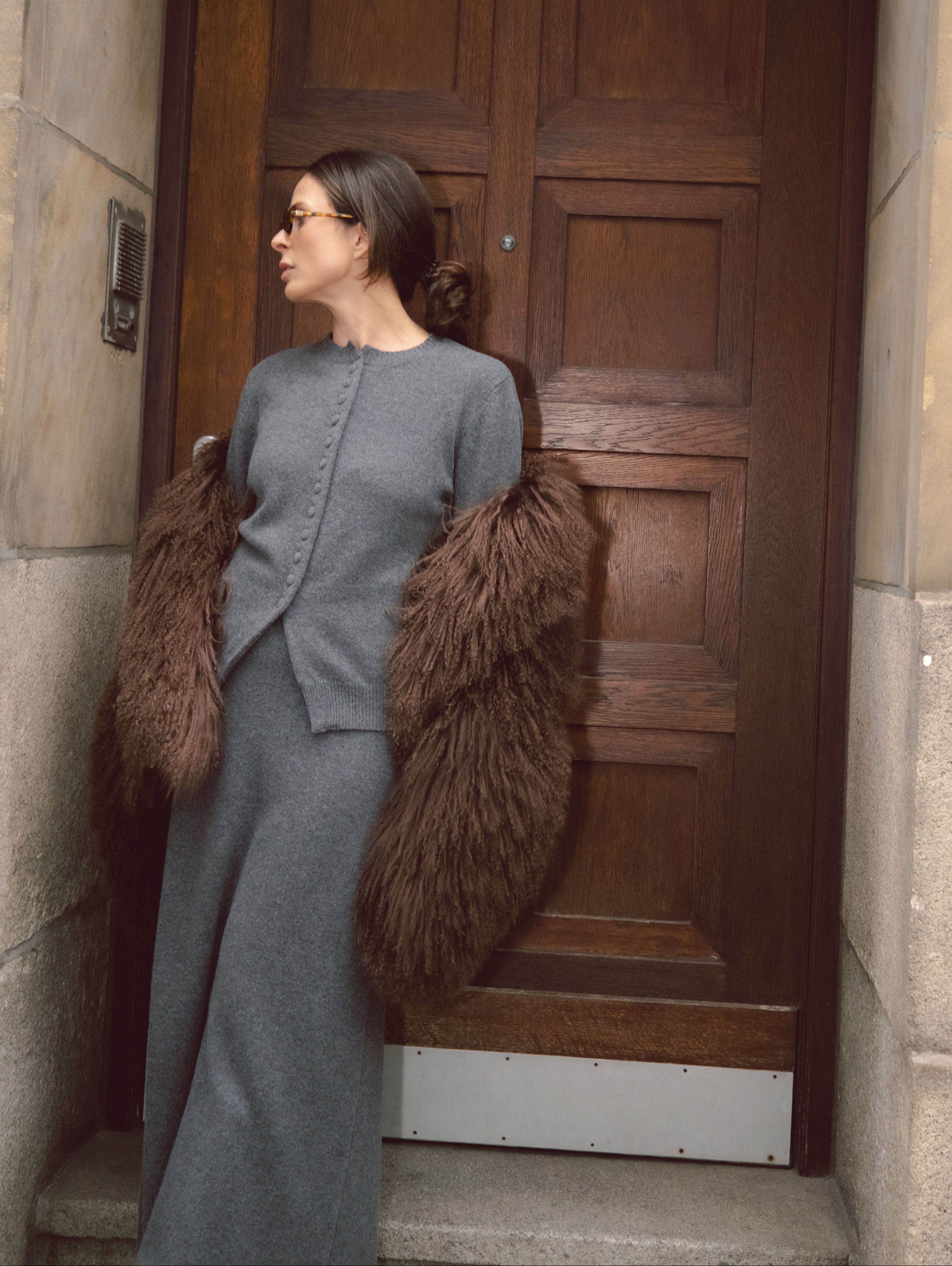 CELINA CARDIGAN IN SHADOW