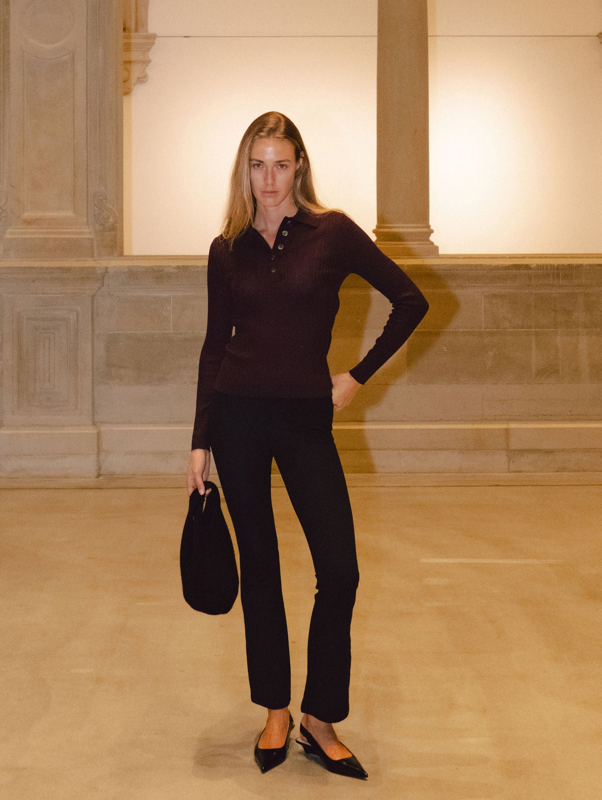 ROMY POLO IN PLUM
