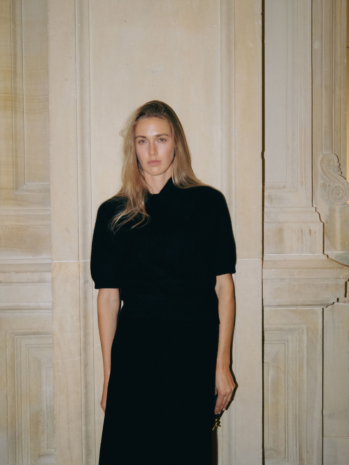 ANITA BRUSHED SWEATER IN NIGHT