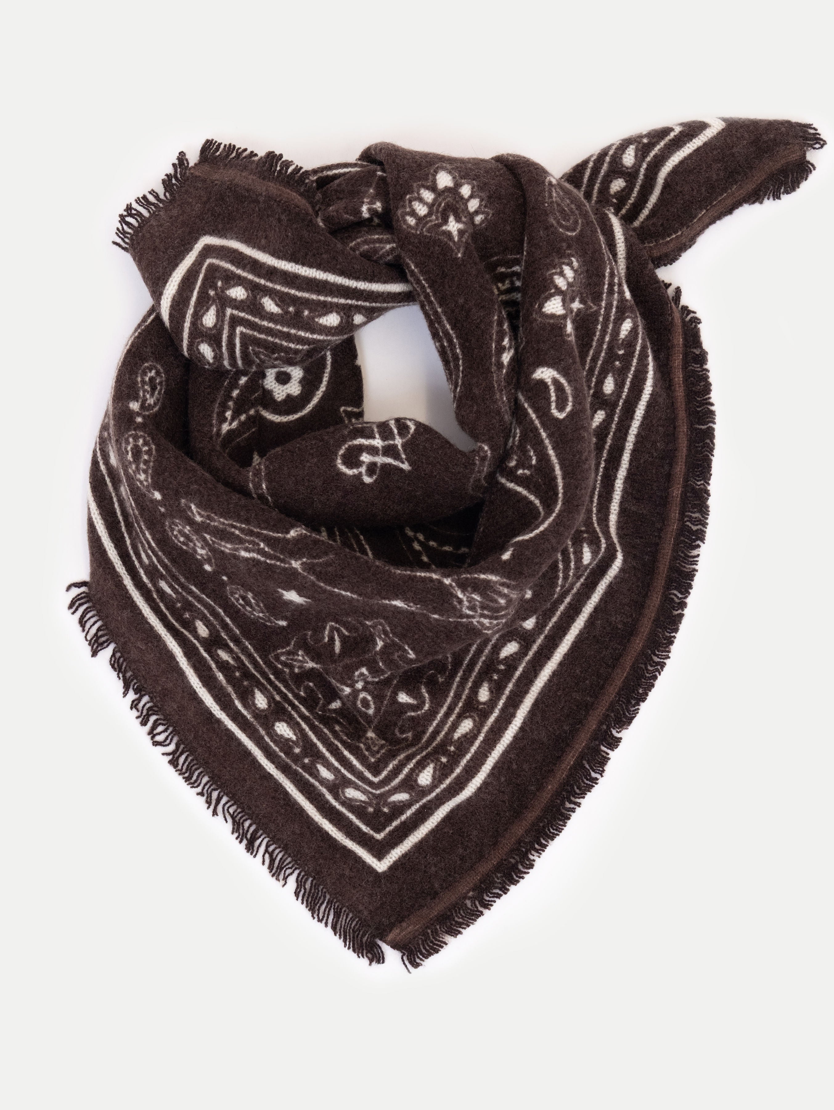 NELE SCARF SMALL IN CHOCOLATE