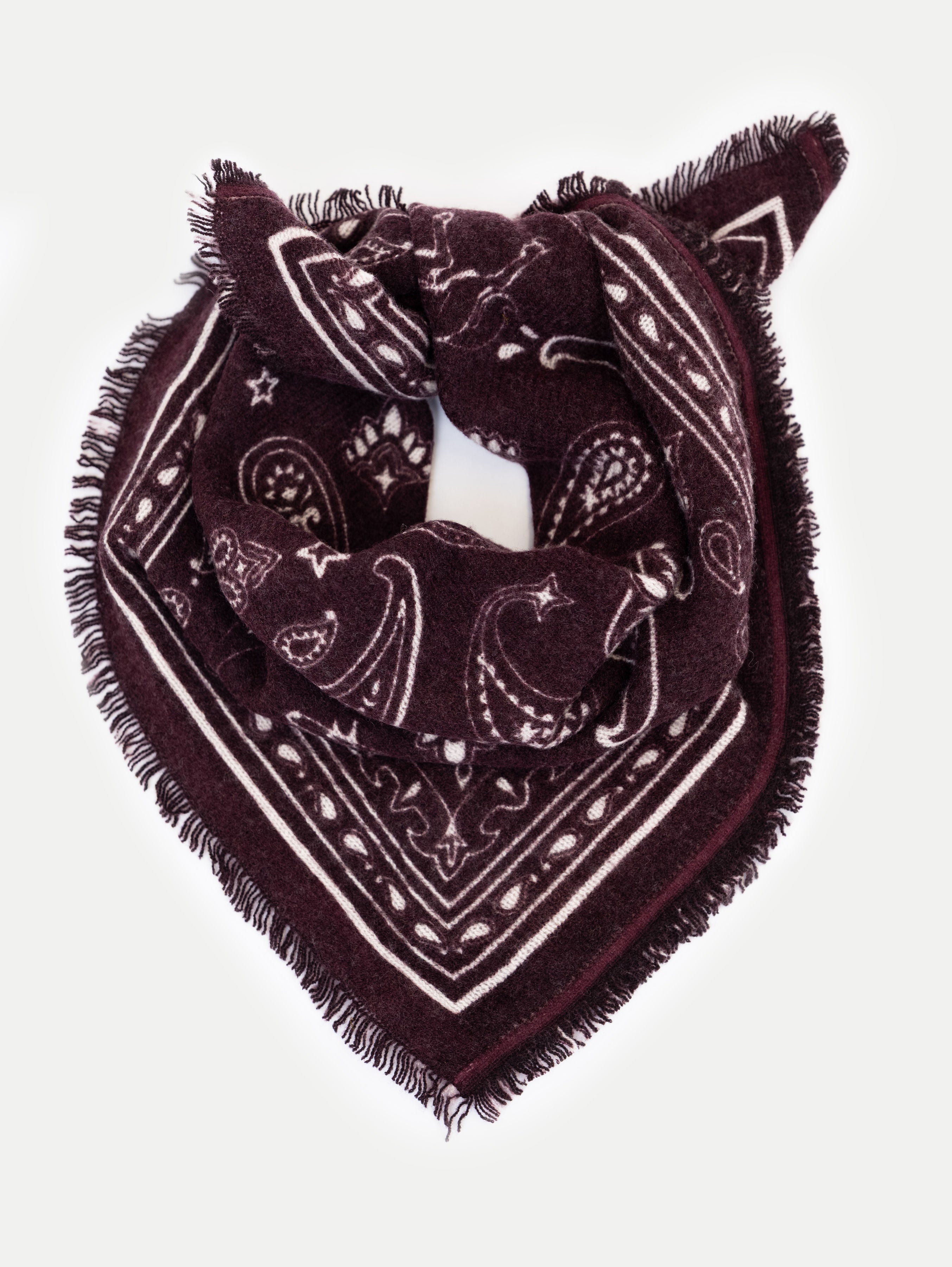 NELE SCARF SMALL IN MELANZANE