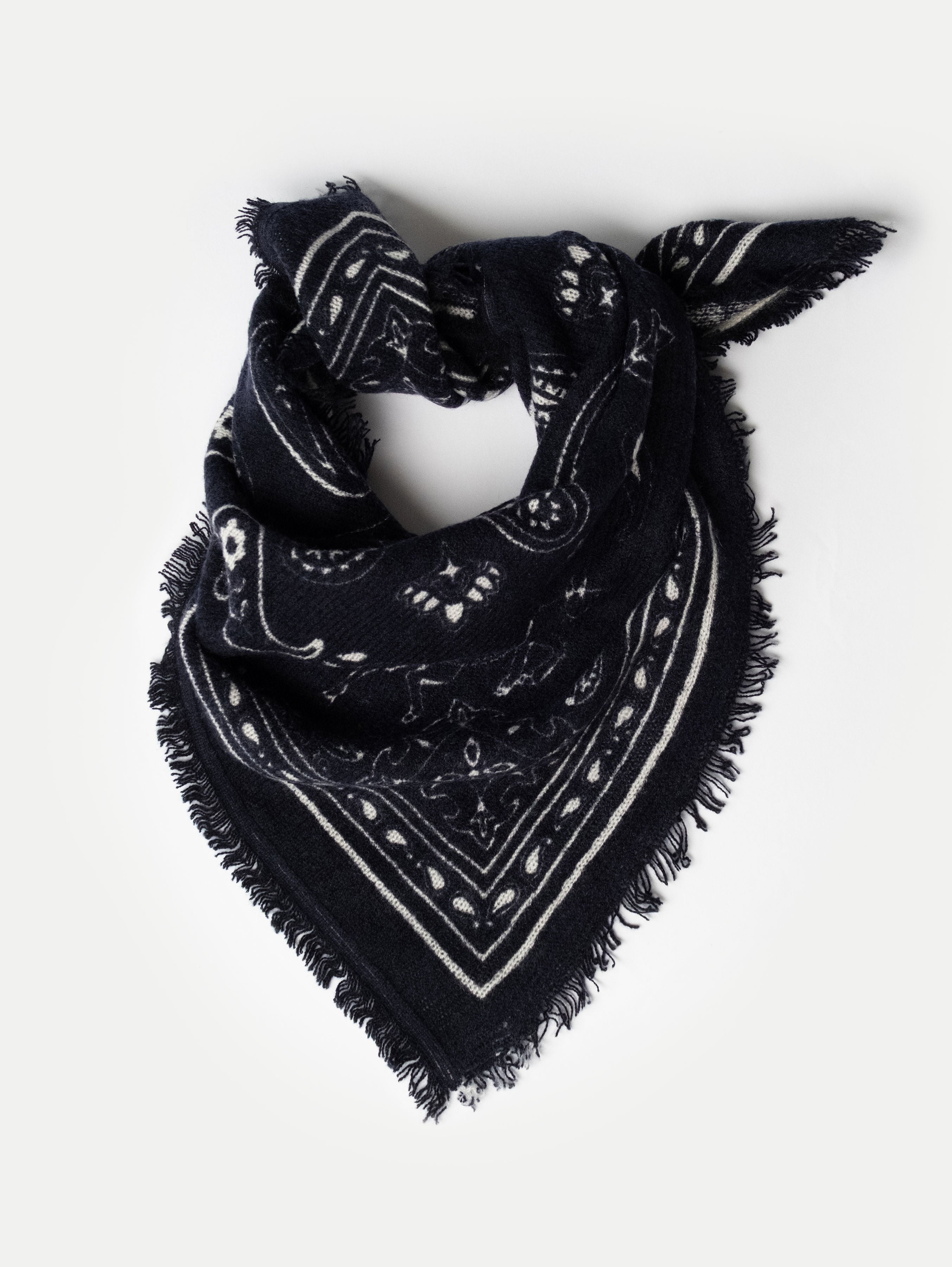 NELE SCARF SMALL IN DEEP BLUE/WHITE