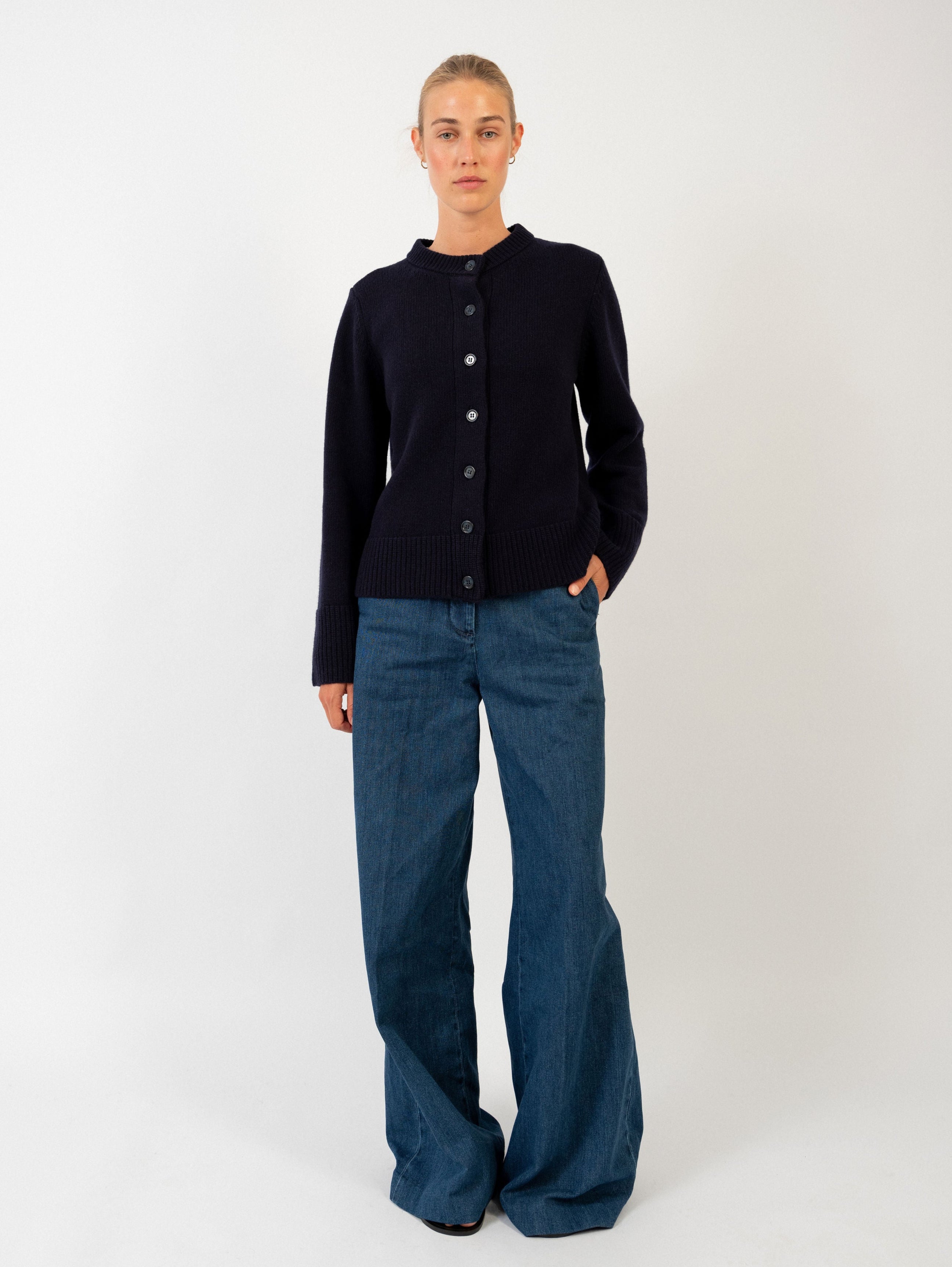 DOROTHEA CARDIGAN IN DEEP BLUE