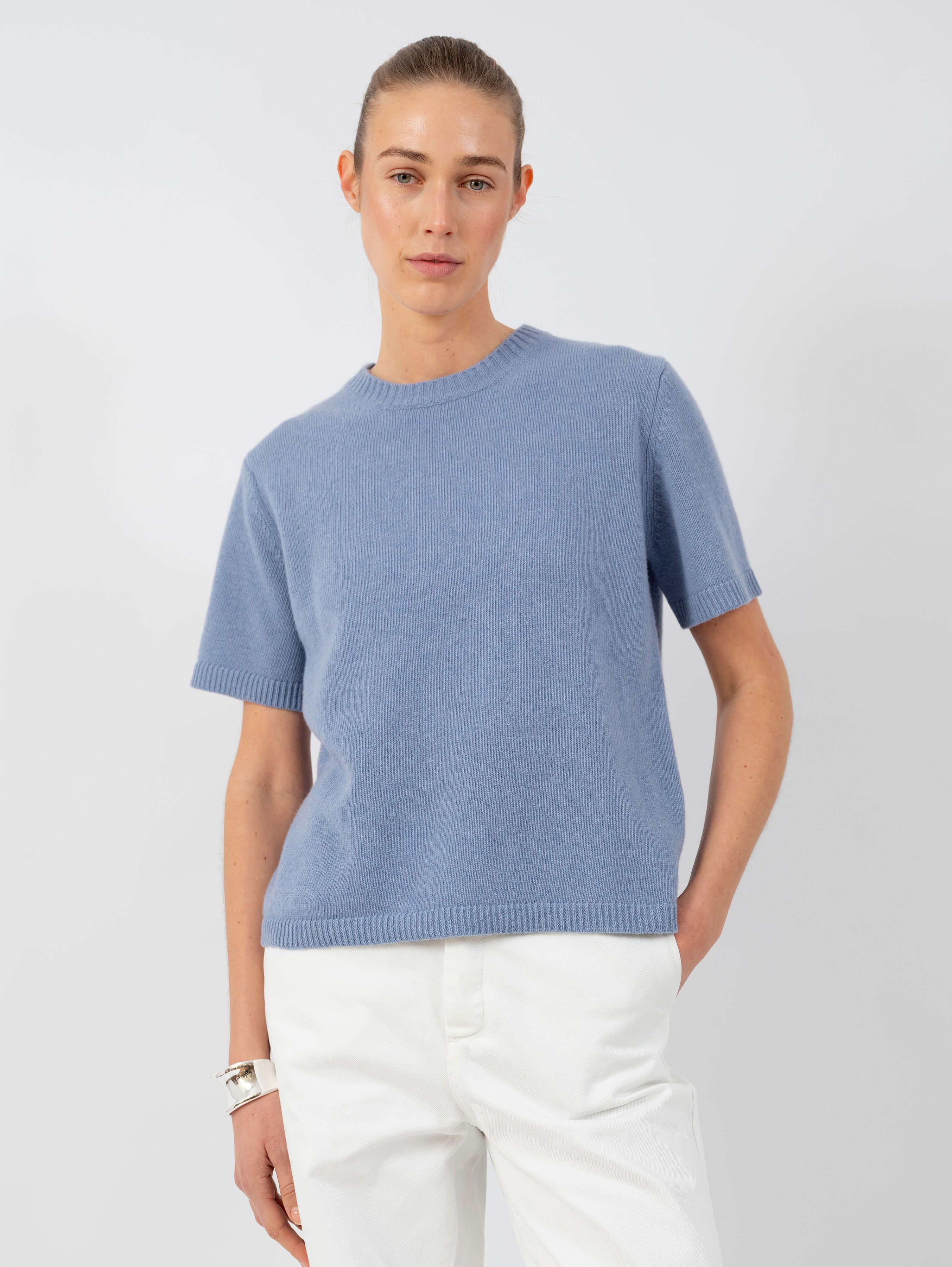 JULES SWEATER IN JEANS BLUE