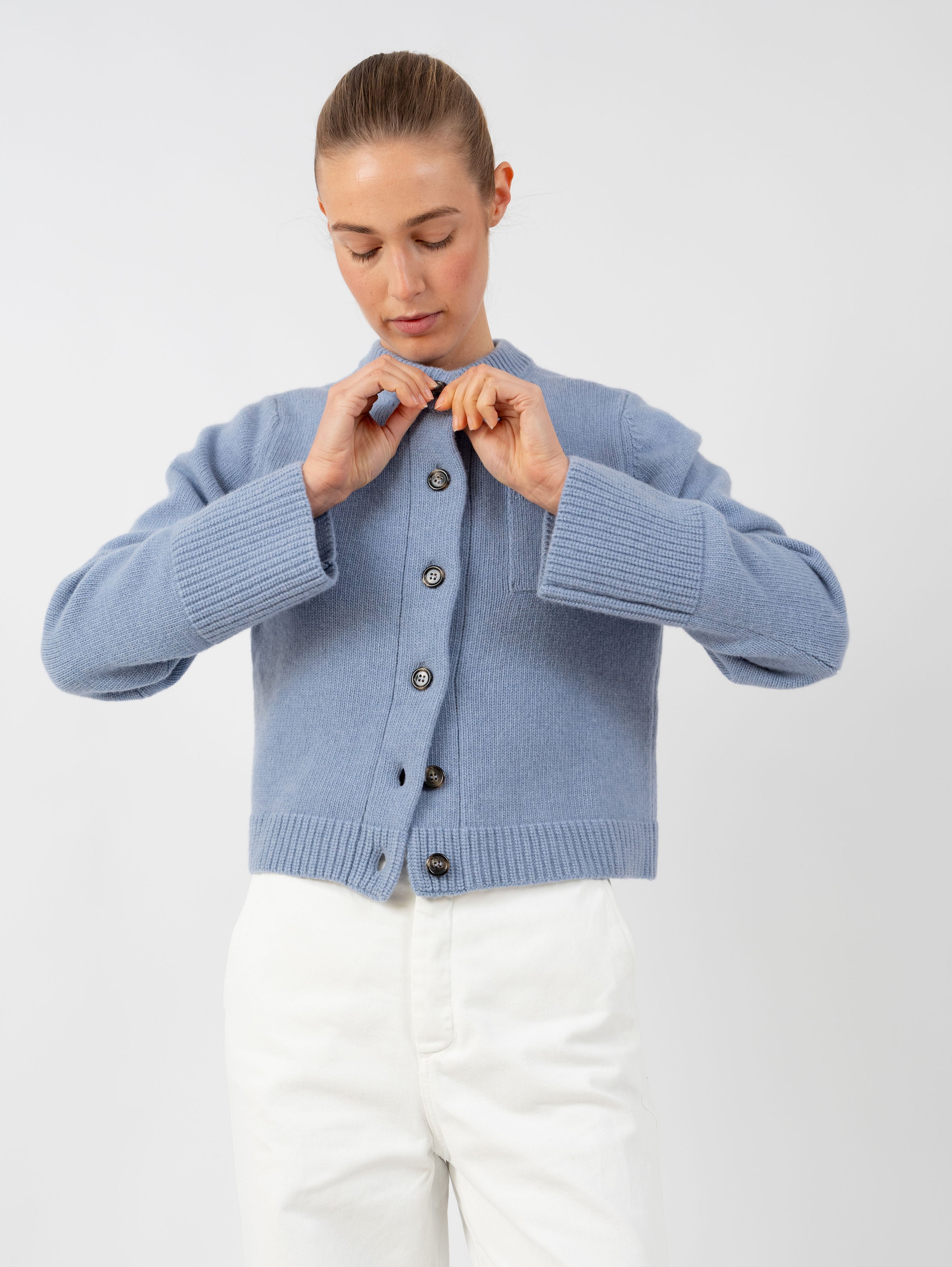 LILLY CARDIGAN IN JEANS BLUE