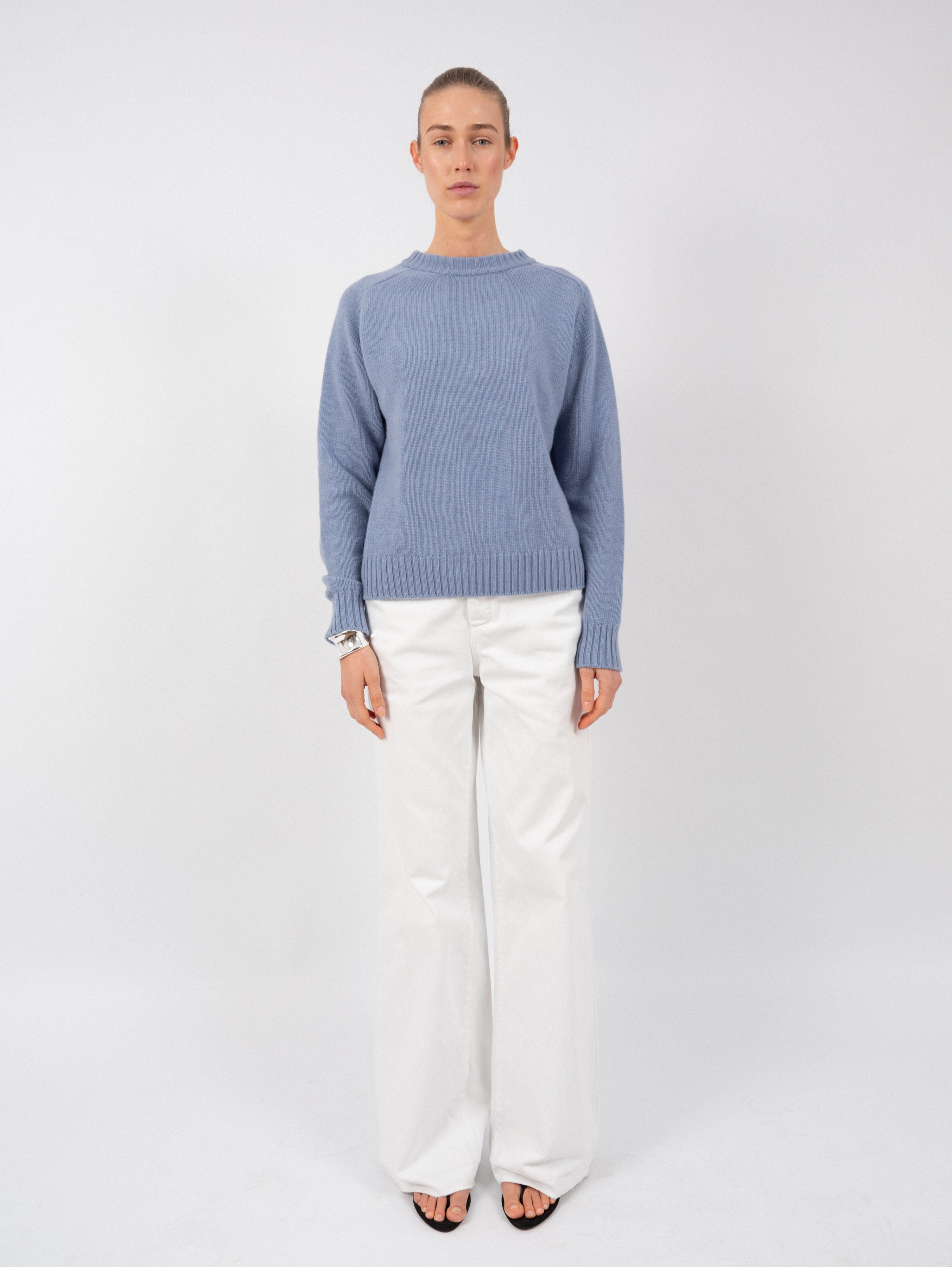 MARY SWEATER IN JEANS BLUE