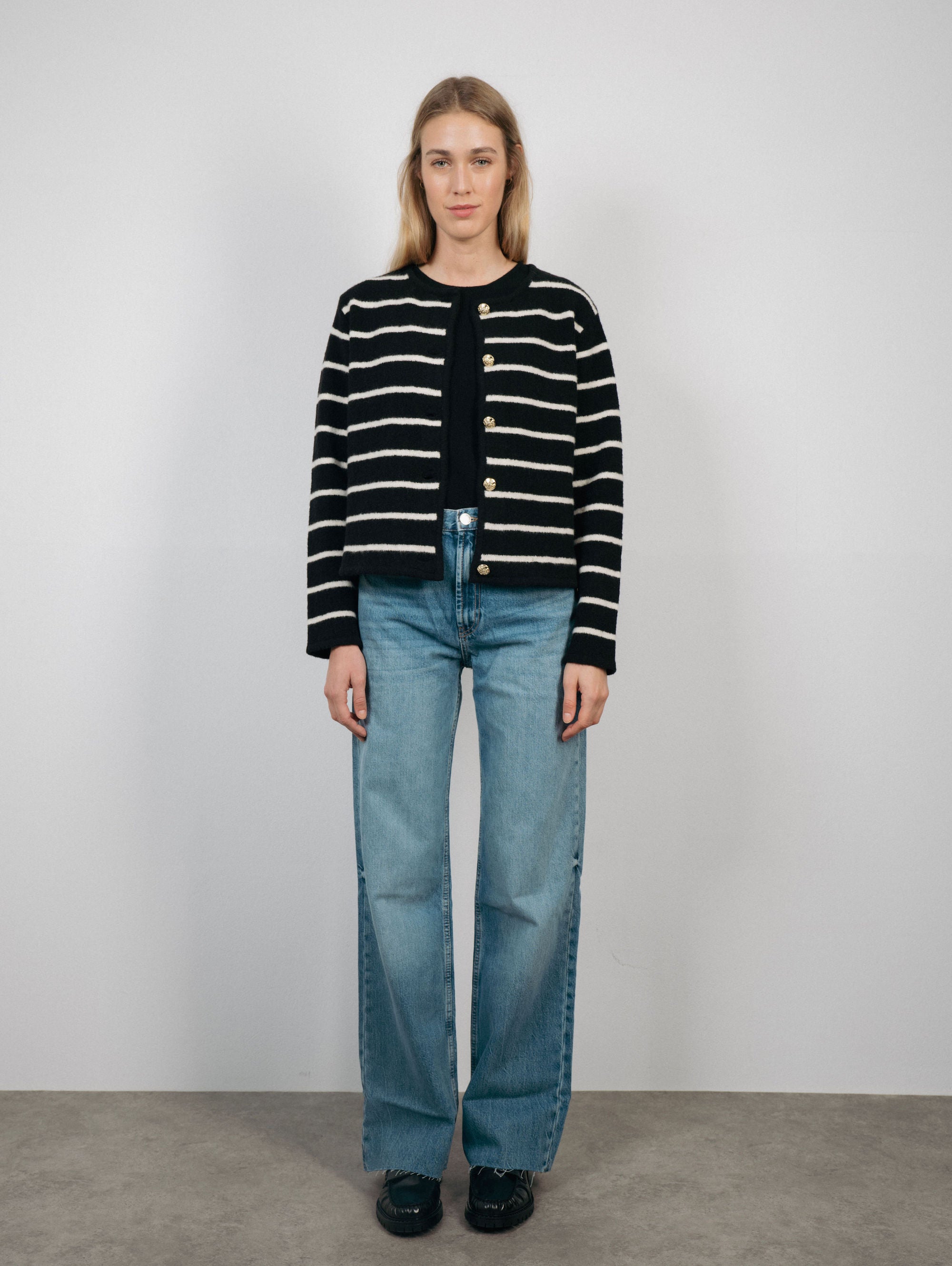 PATRICIA JACKET IN NIGHT / MILK FOAM