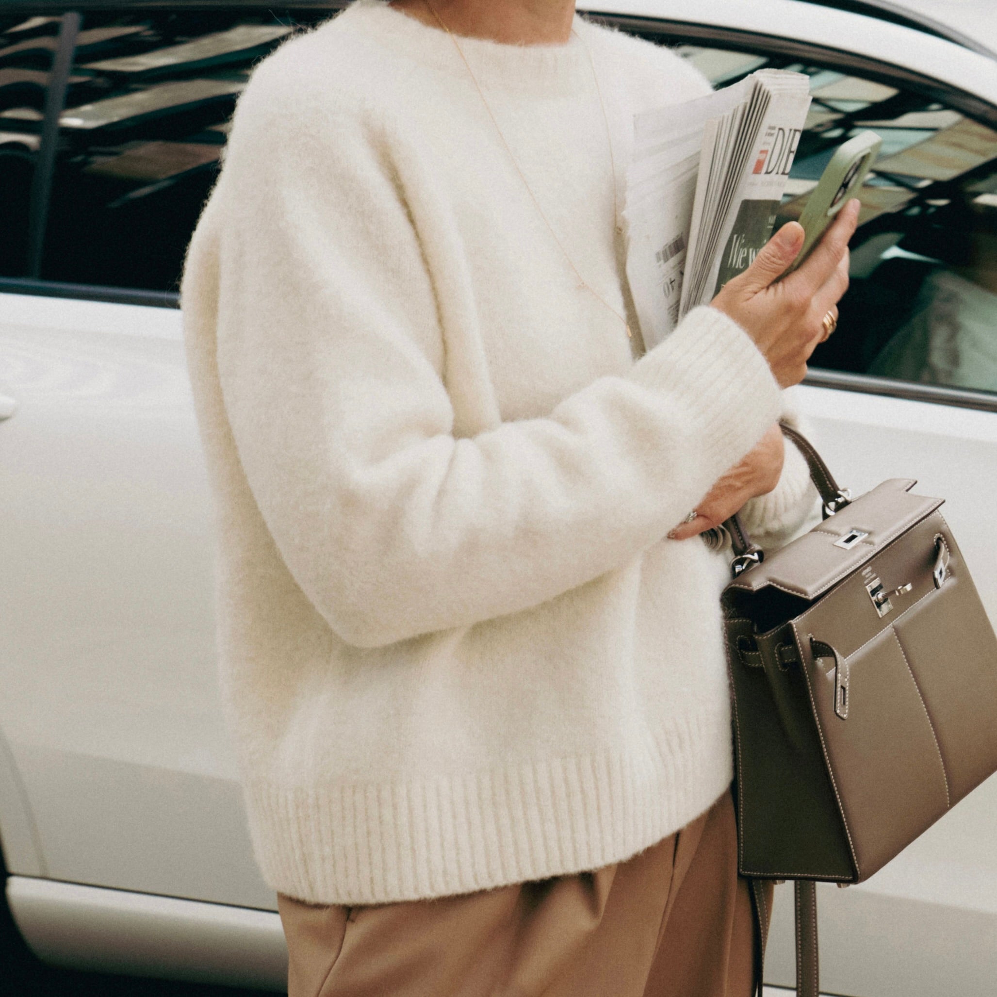 PATRICIA SWEATER IN MILK FOAM