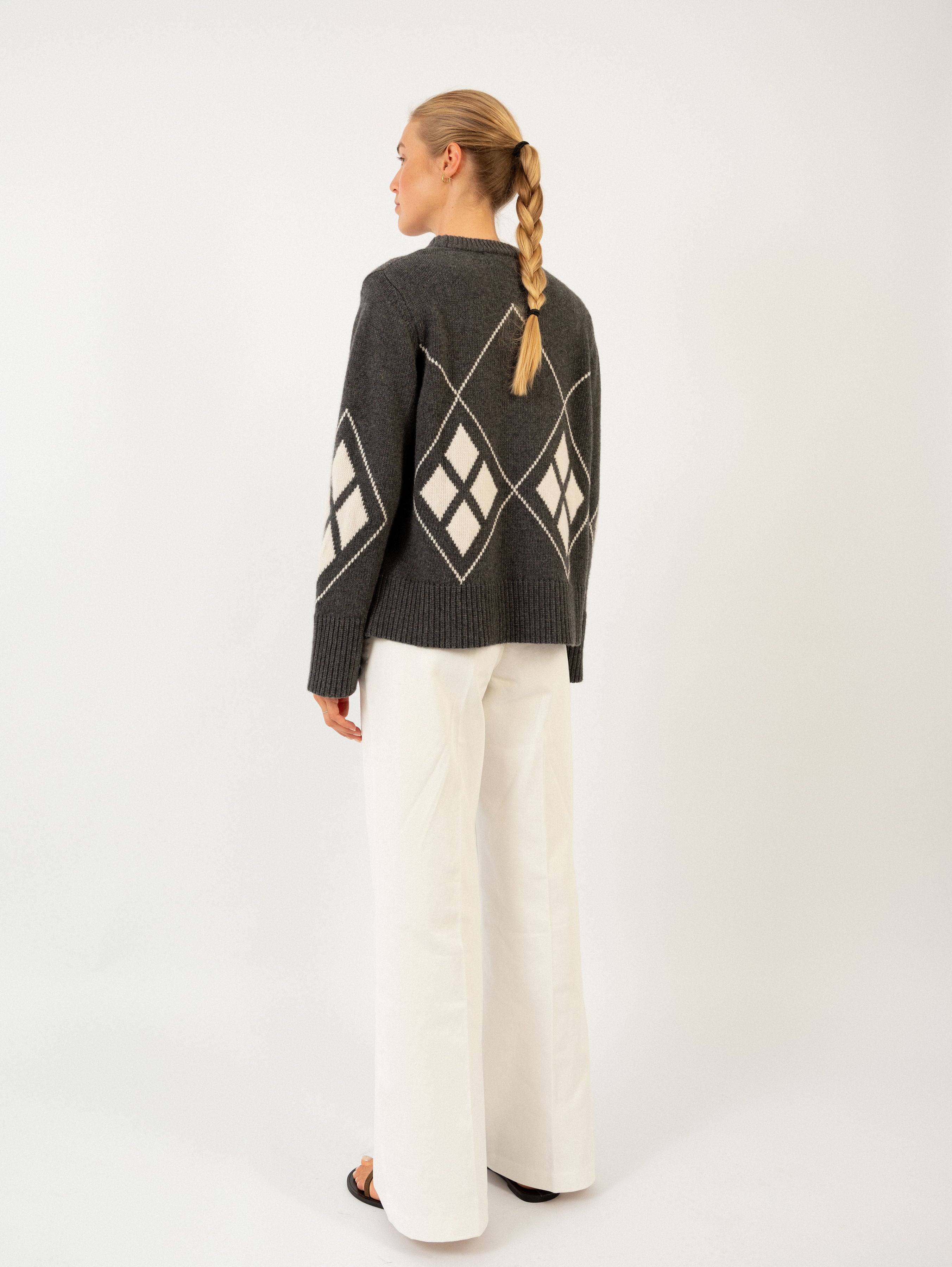 PAULI SWEATER IN ARGYLE SHADOW