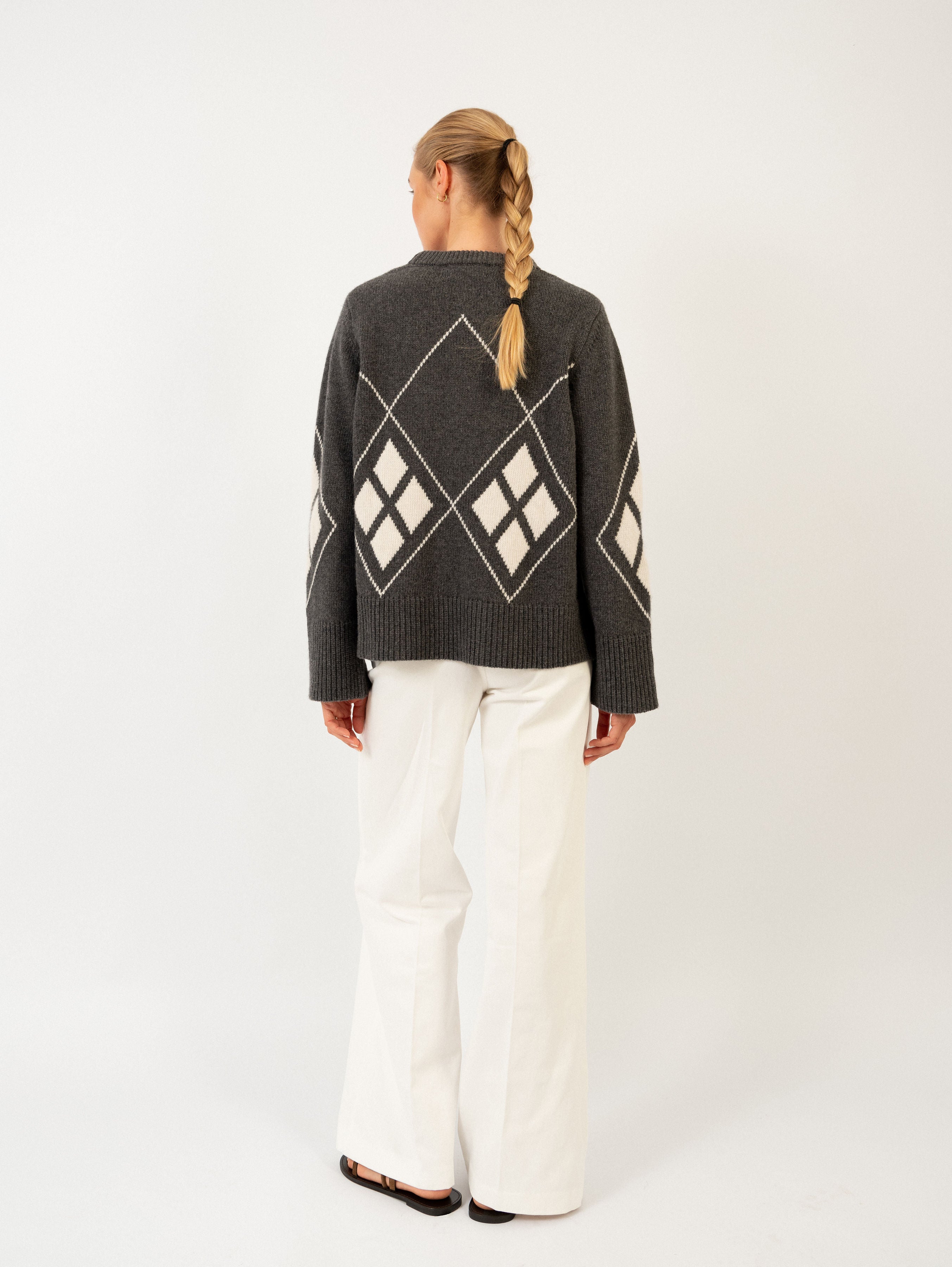 PAULI SWEATER IN ARGYLE SHADOW