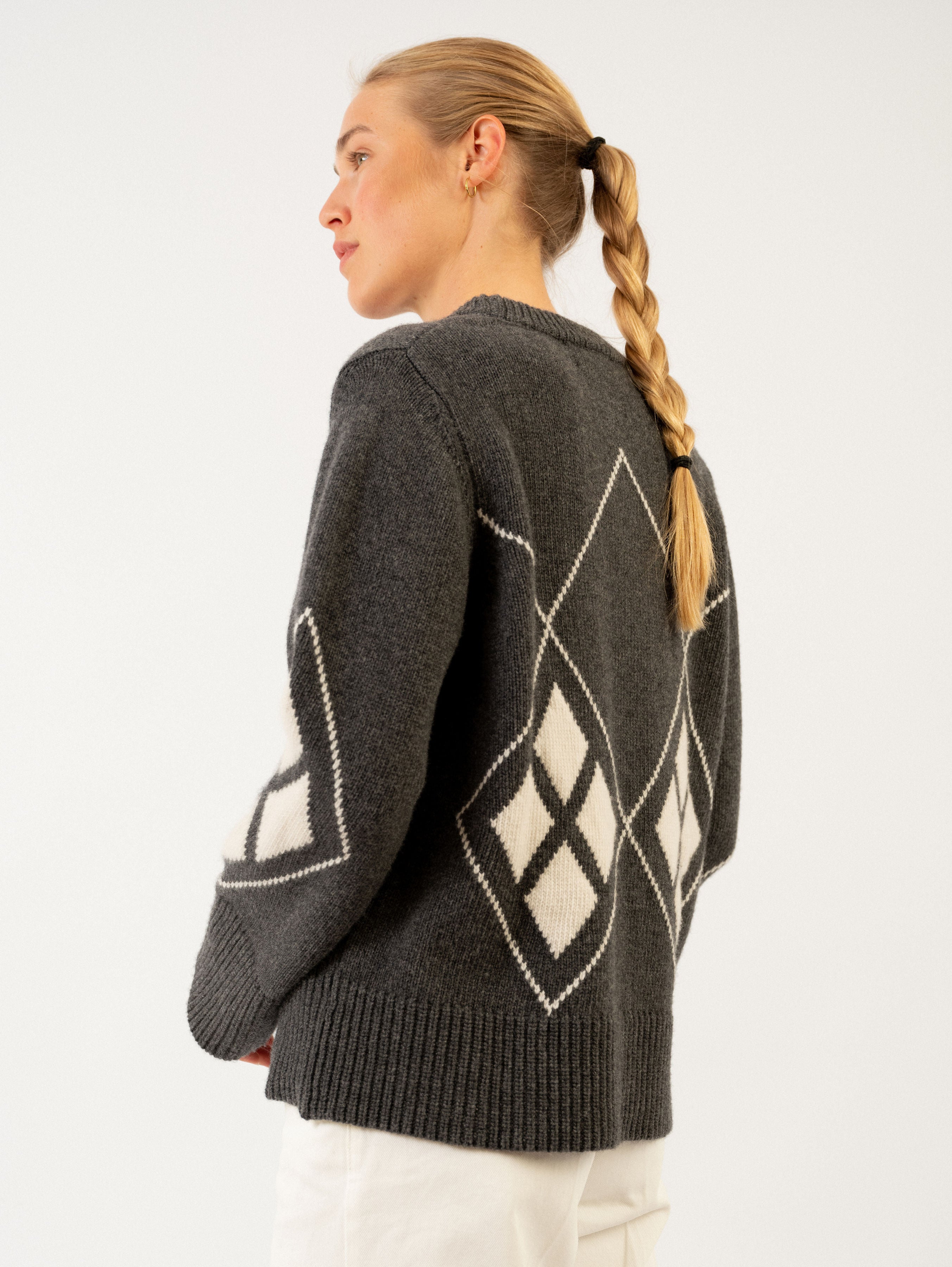 PAULI SWEATER IN ARGYLE SHADOW