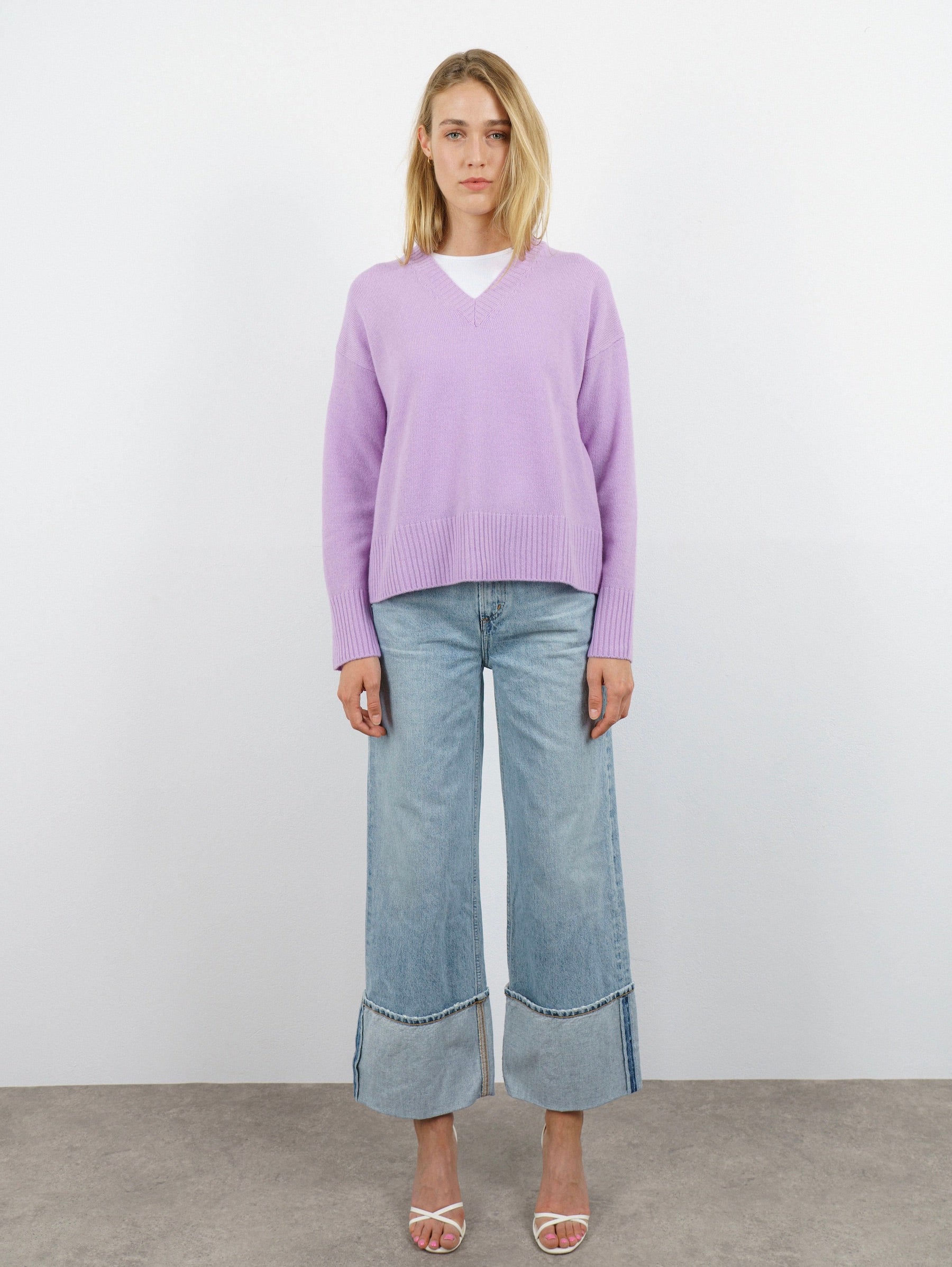 VALERIE SWEATER IN GENTLE LILAC