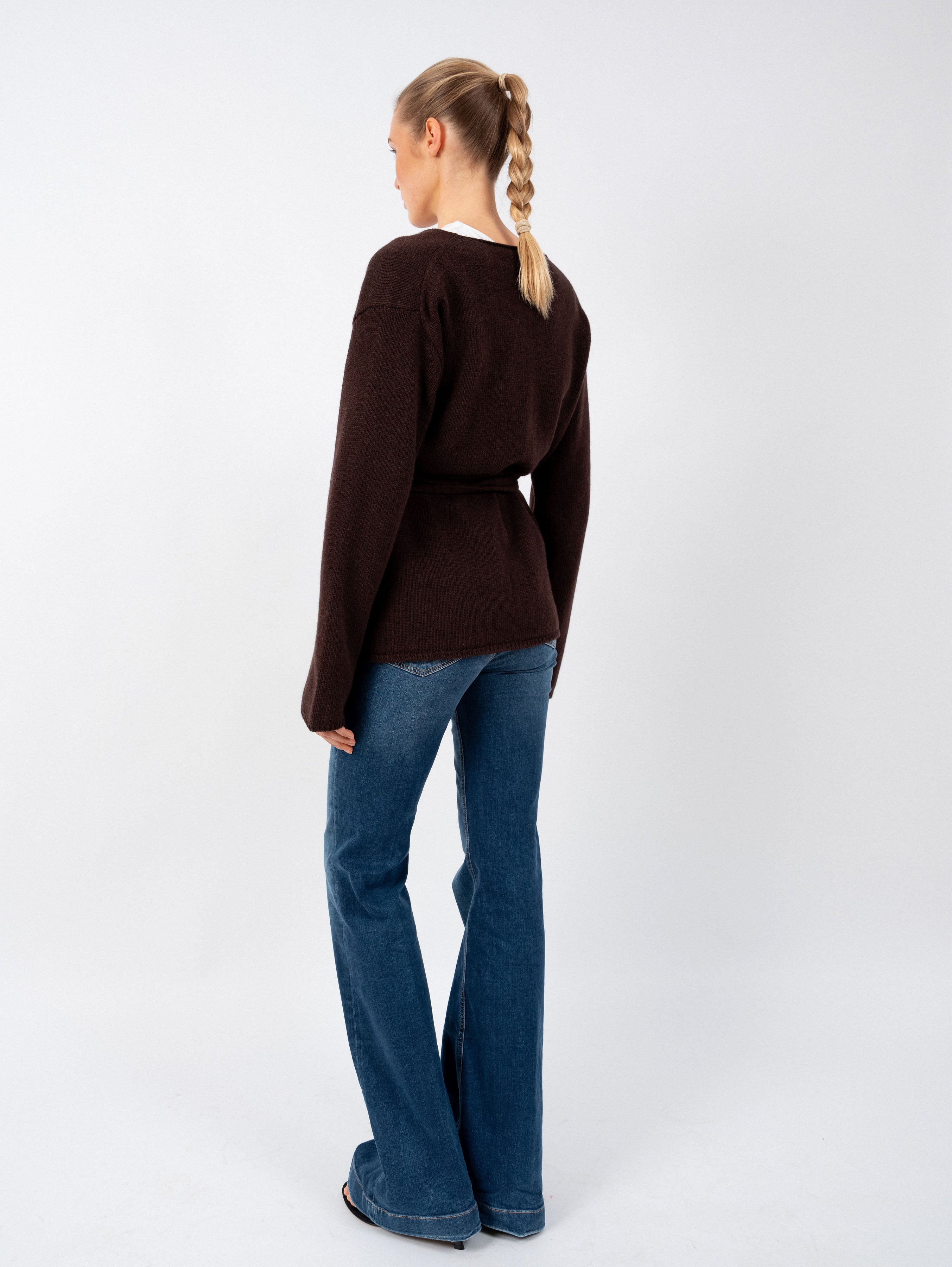 VICTORIA CARDIGAN IN ESPRESSO