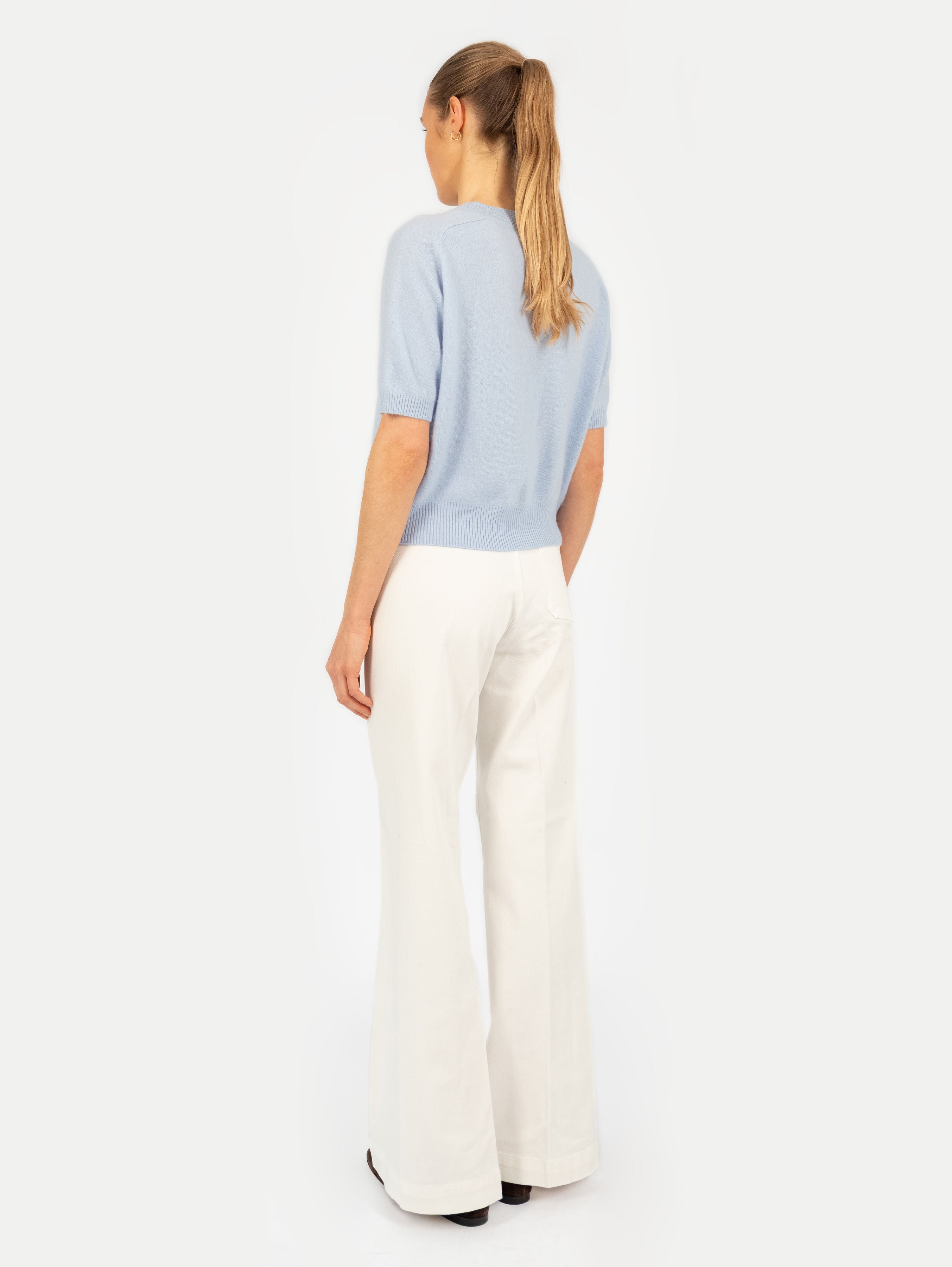 ANITA BRUSHED SWEATER IN SKY