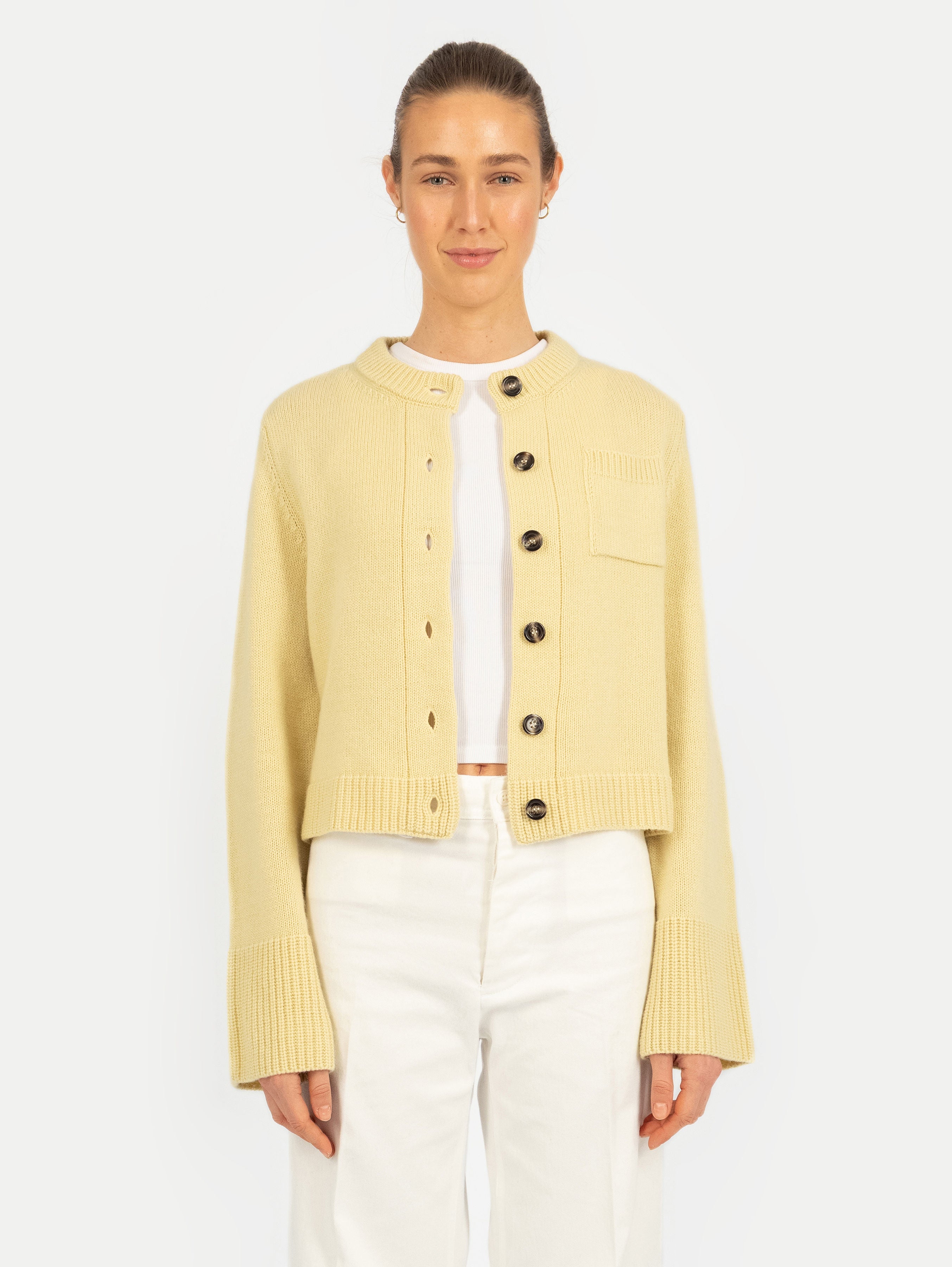 LILLY CARDIGAN IN LIME