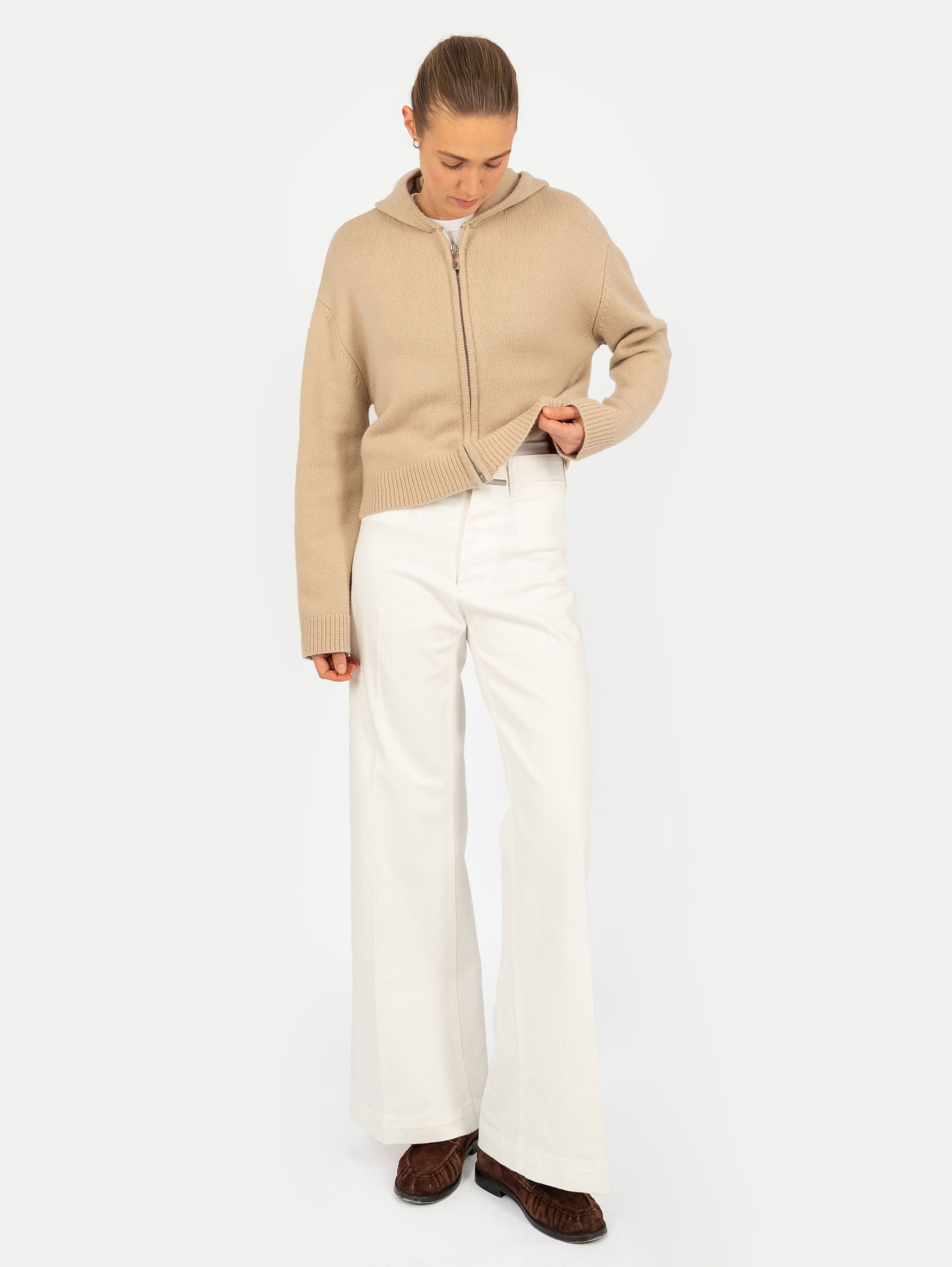 JO ZIP JACKET IN CARAMEL