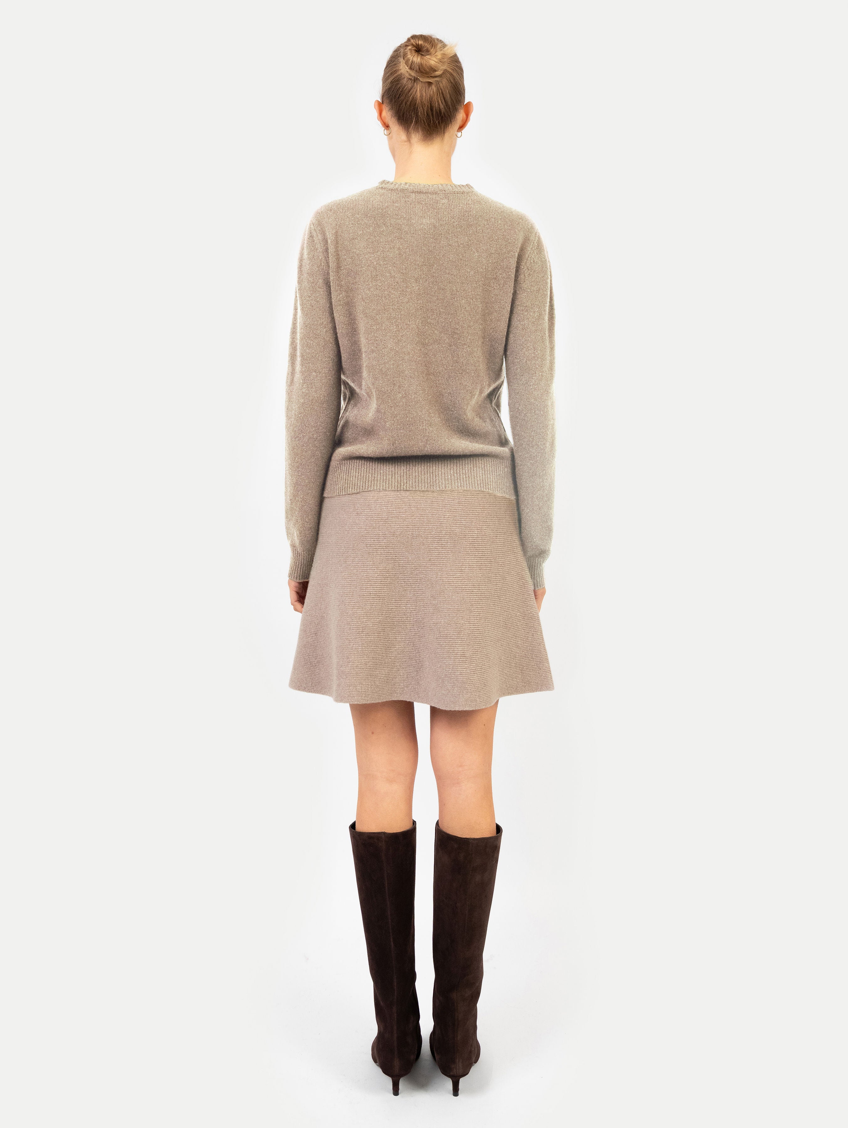 PW x AVB CELINA CARDIGAN IN WOOD