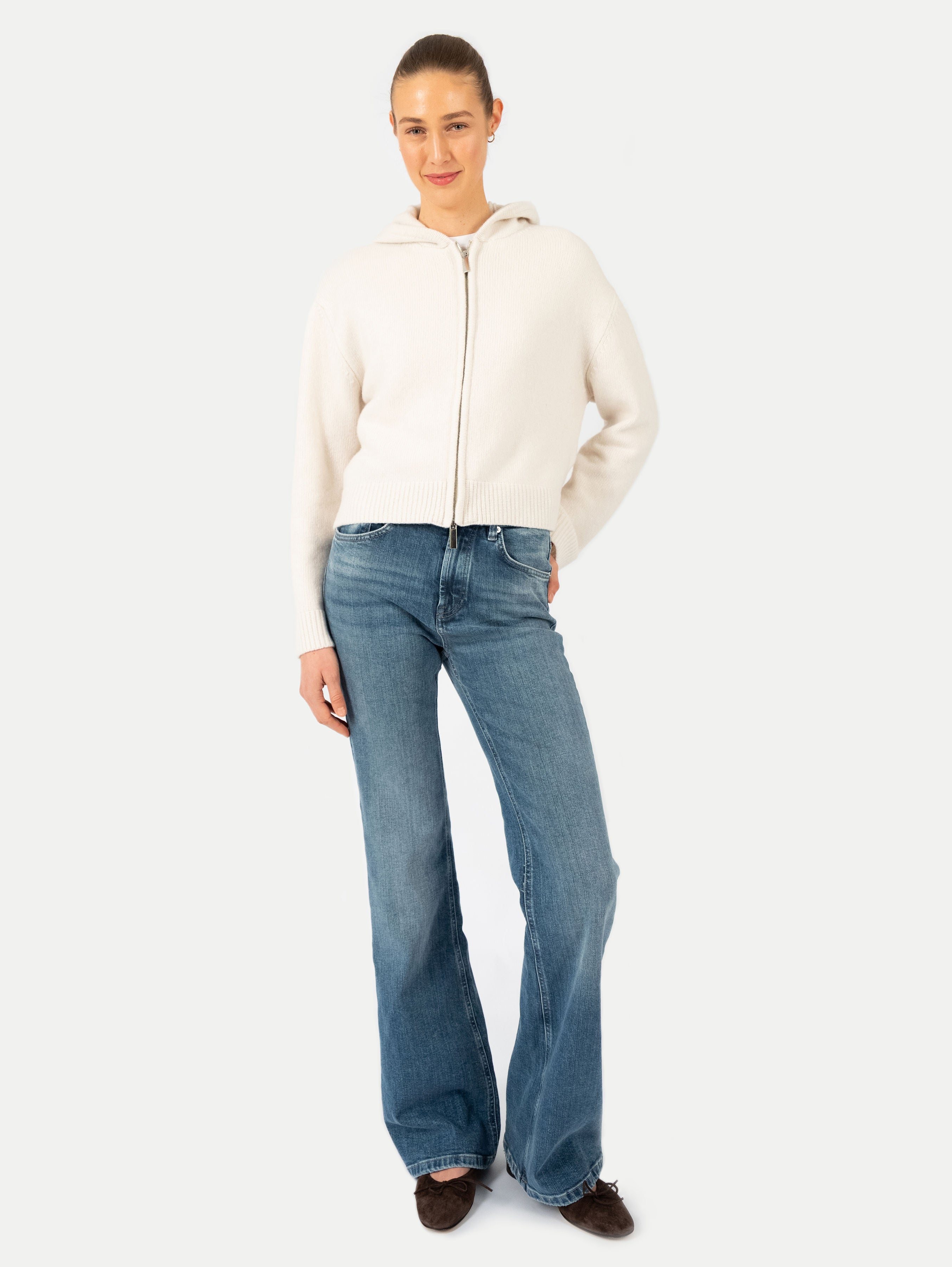 JO ZIP JACKET IN VANILLA