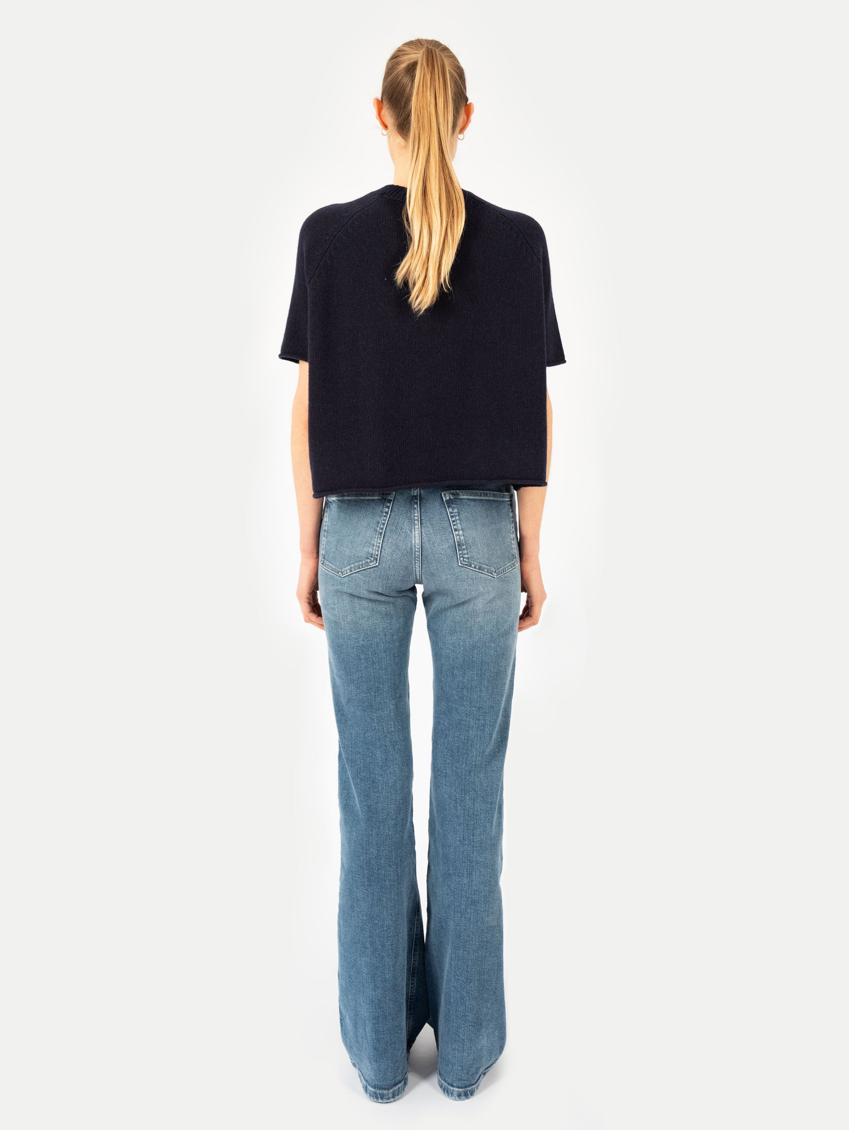 GRETA SWEATER IN DEEP BLUE