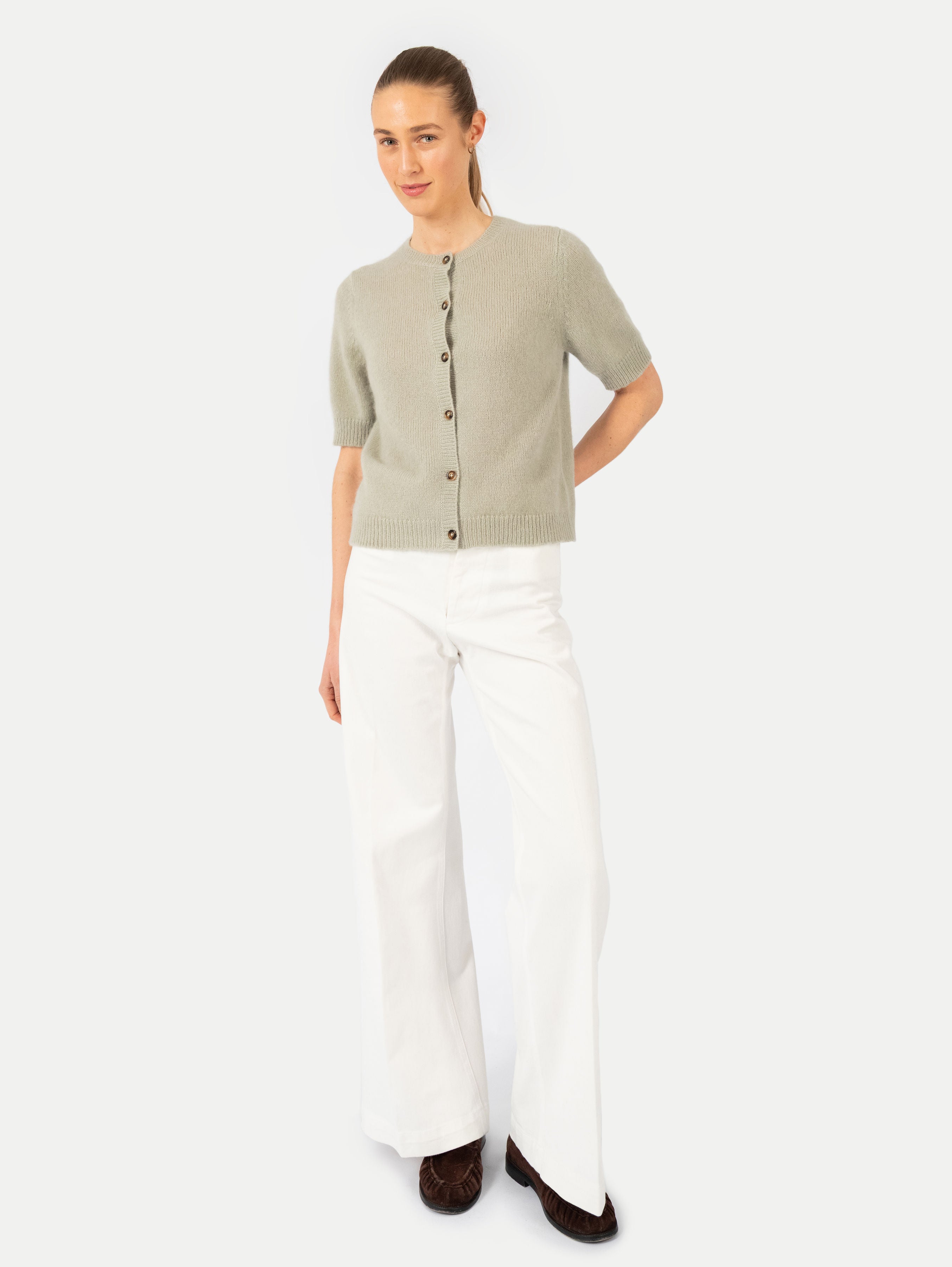 LOUISE CARDIGAN IN THYME