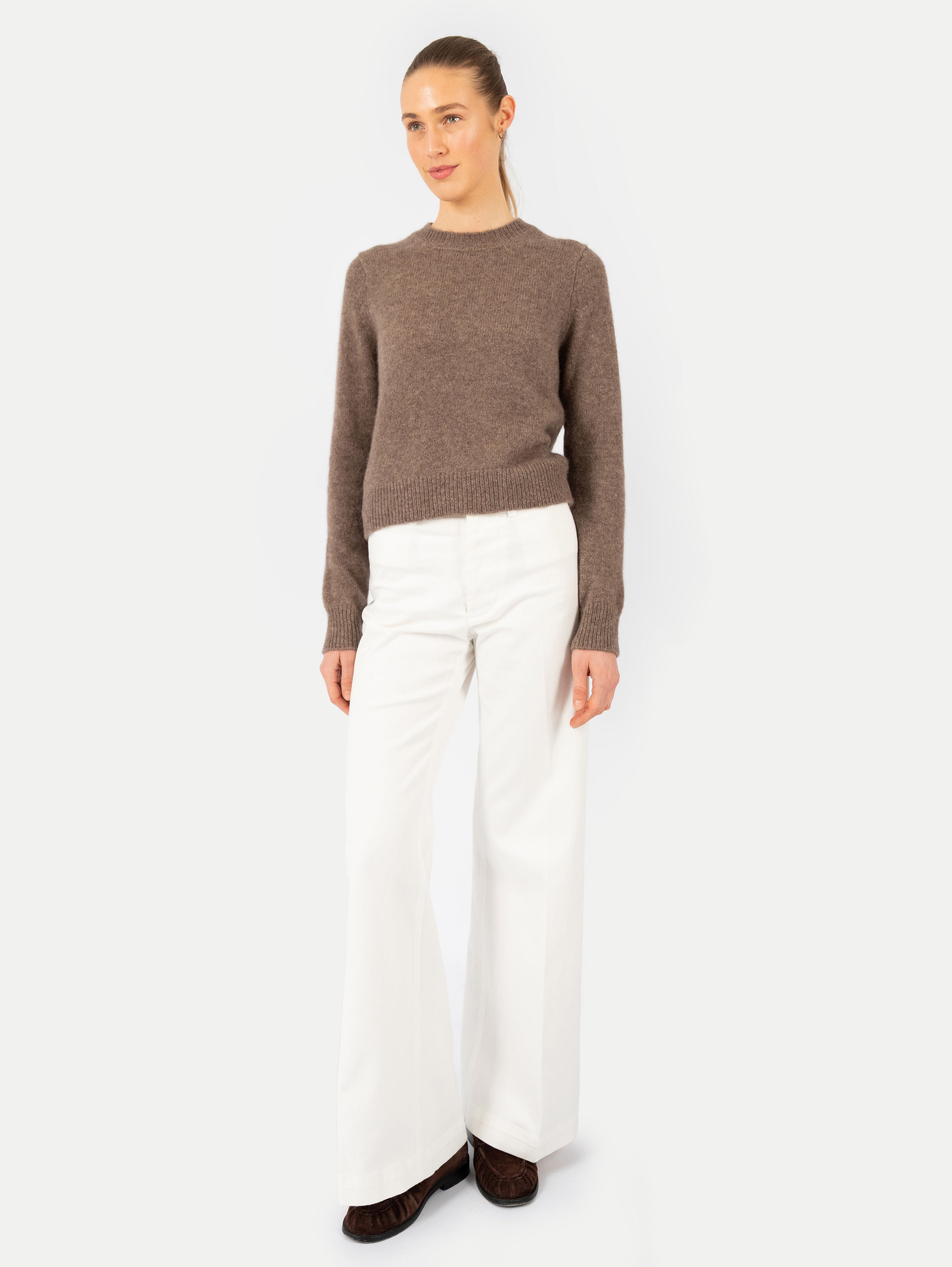 TESSA SWEATER IN HAZELNUT