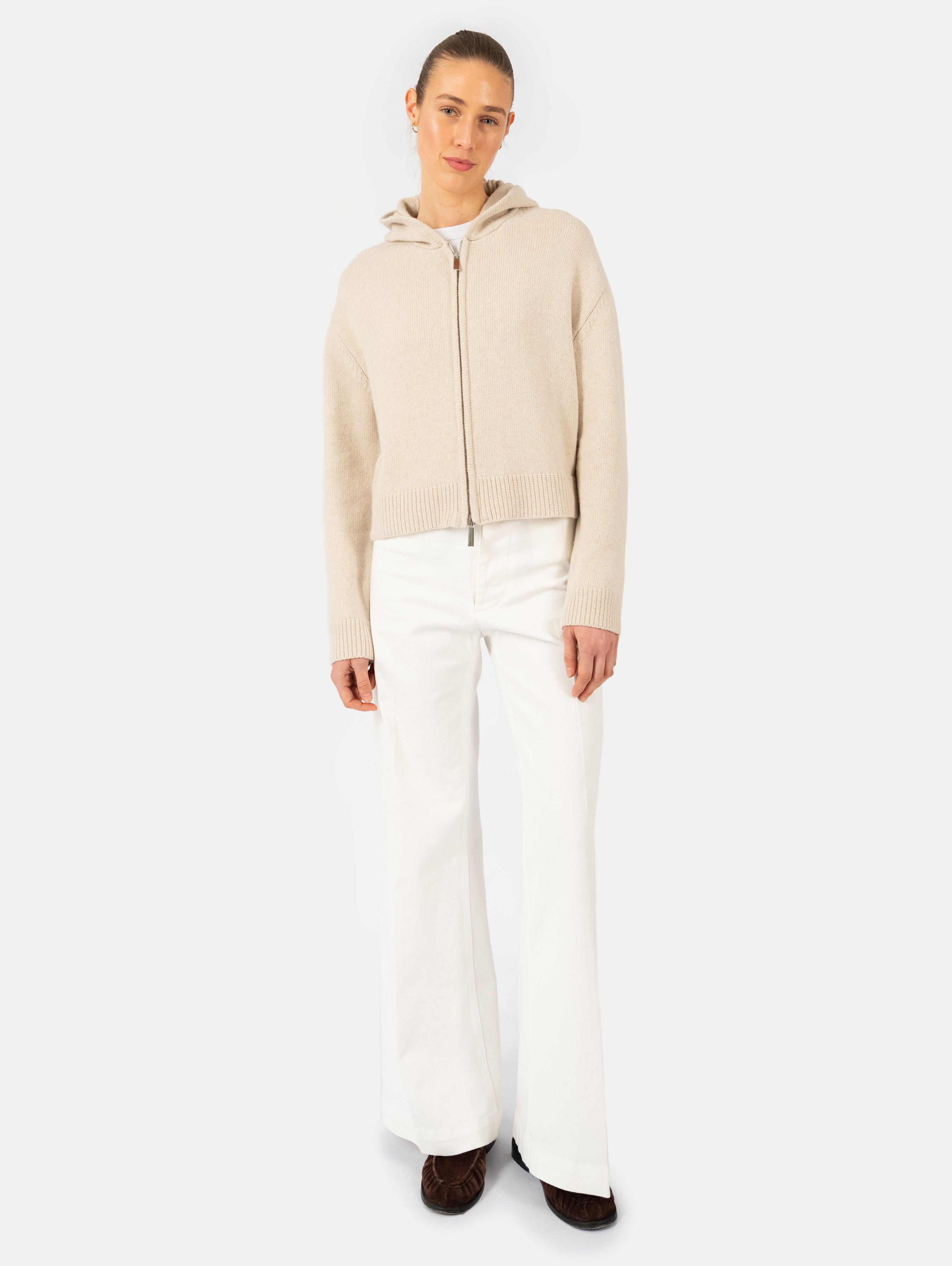 JO ZIP JACKET IN BUTTERMILK