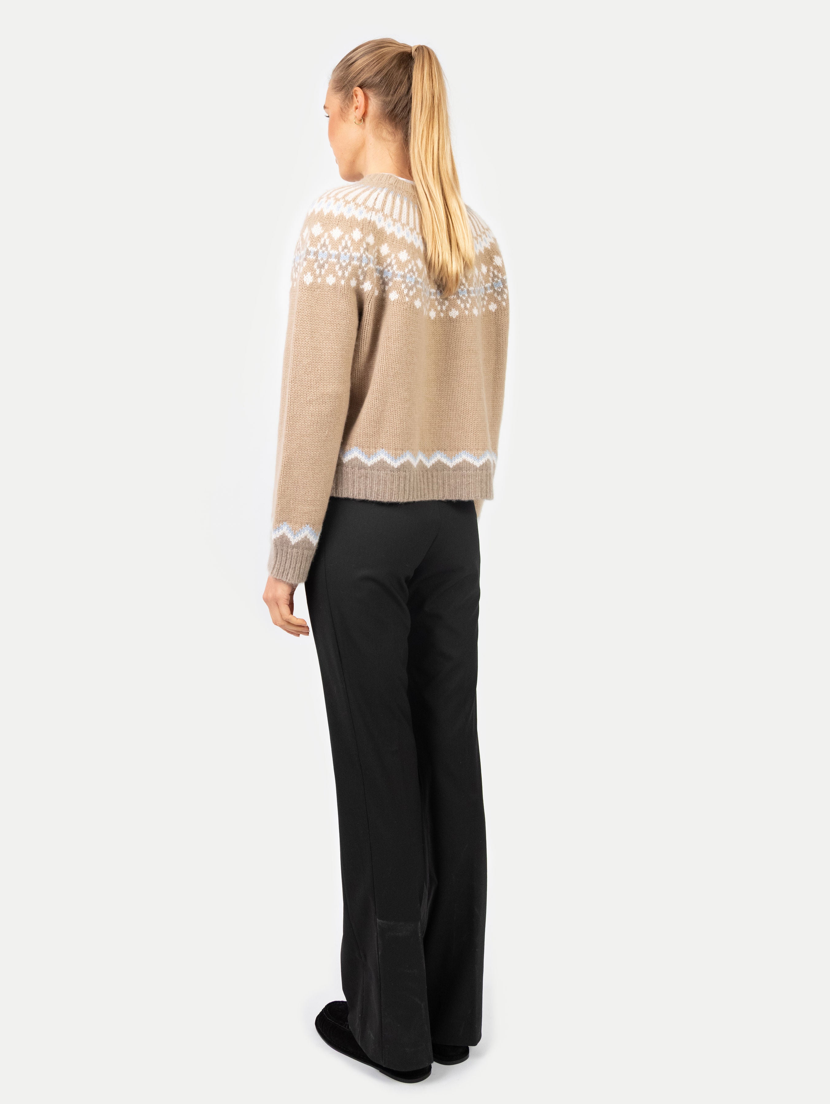 LAURA FAIR ISLE SWEATER IN TOAST