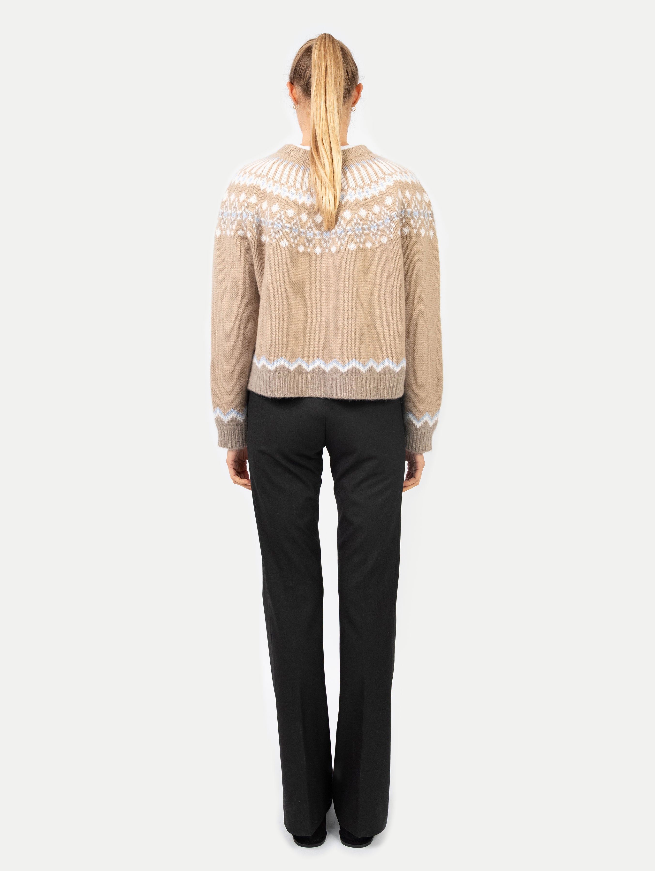 LAURA FAIR ISLE SWEATER IN TOAST
