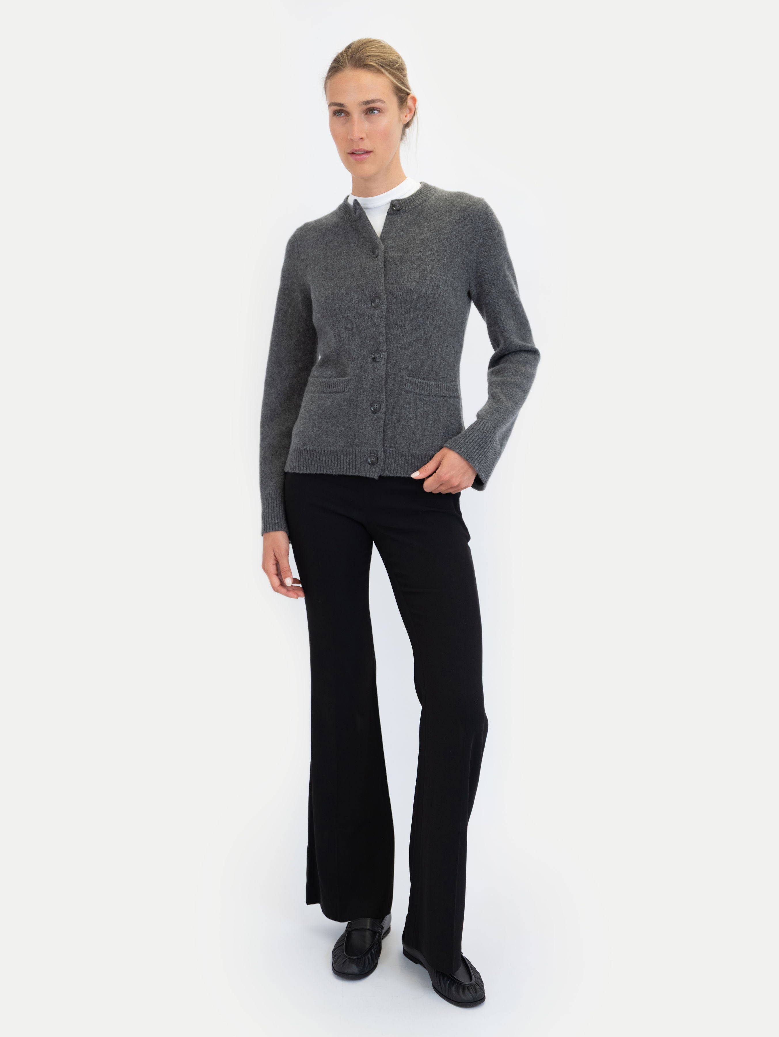 DEA CARDIGAN IN MIDNIGHT STONE
