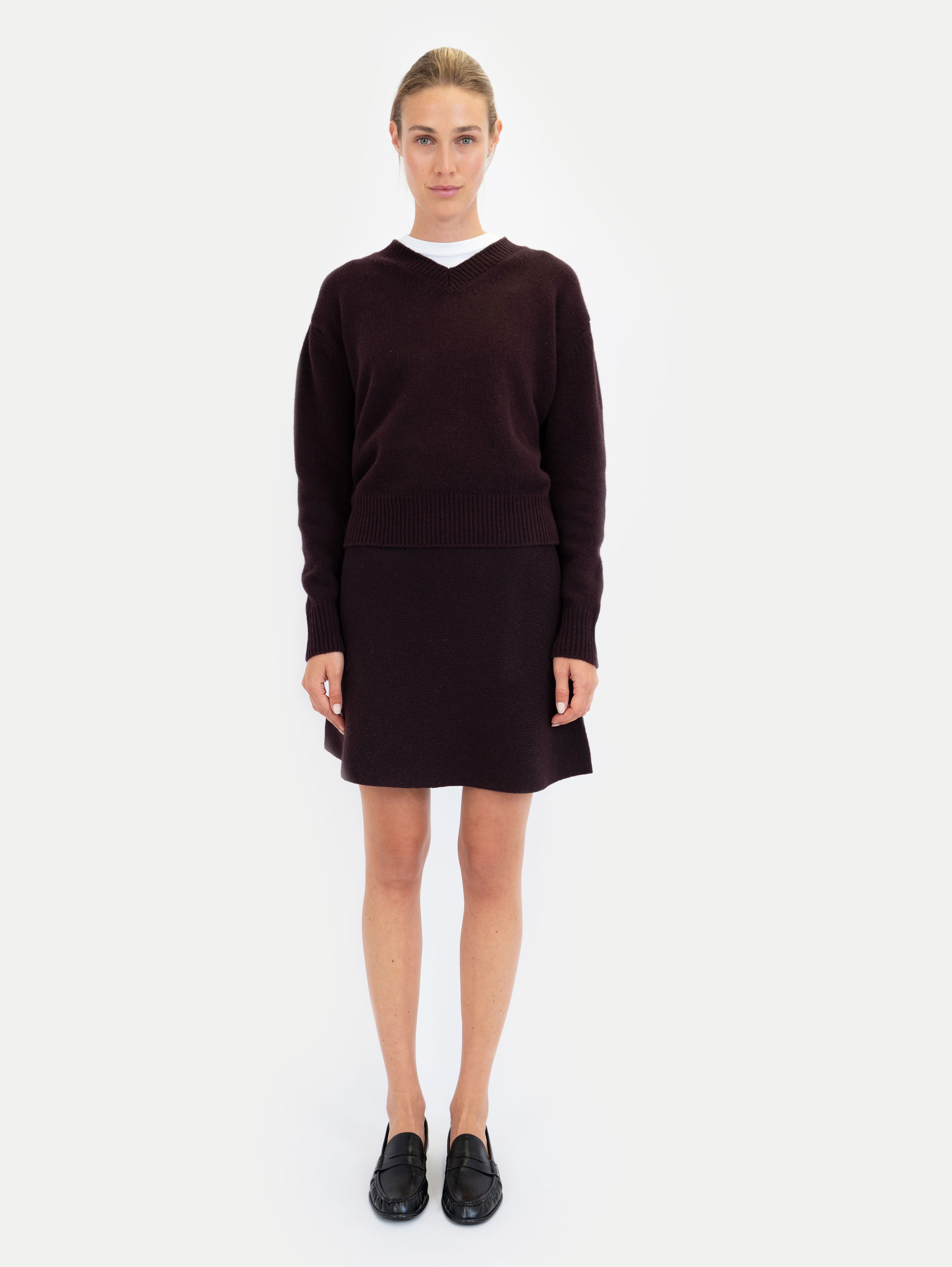 GIGI SKIRT IN MELANZANE