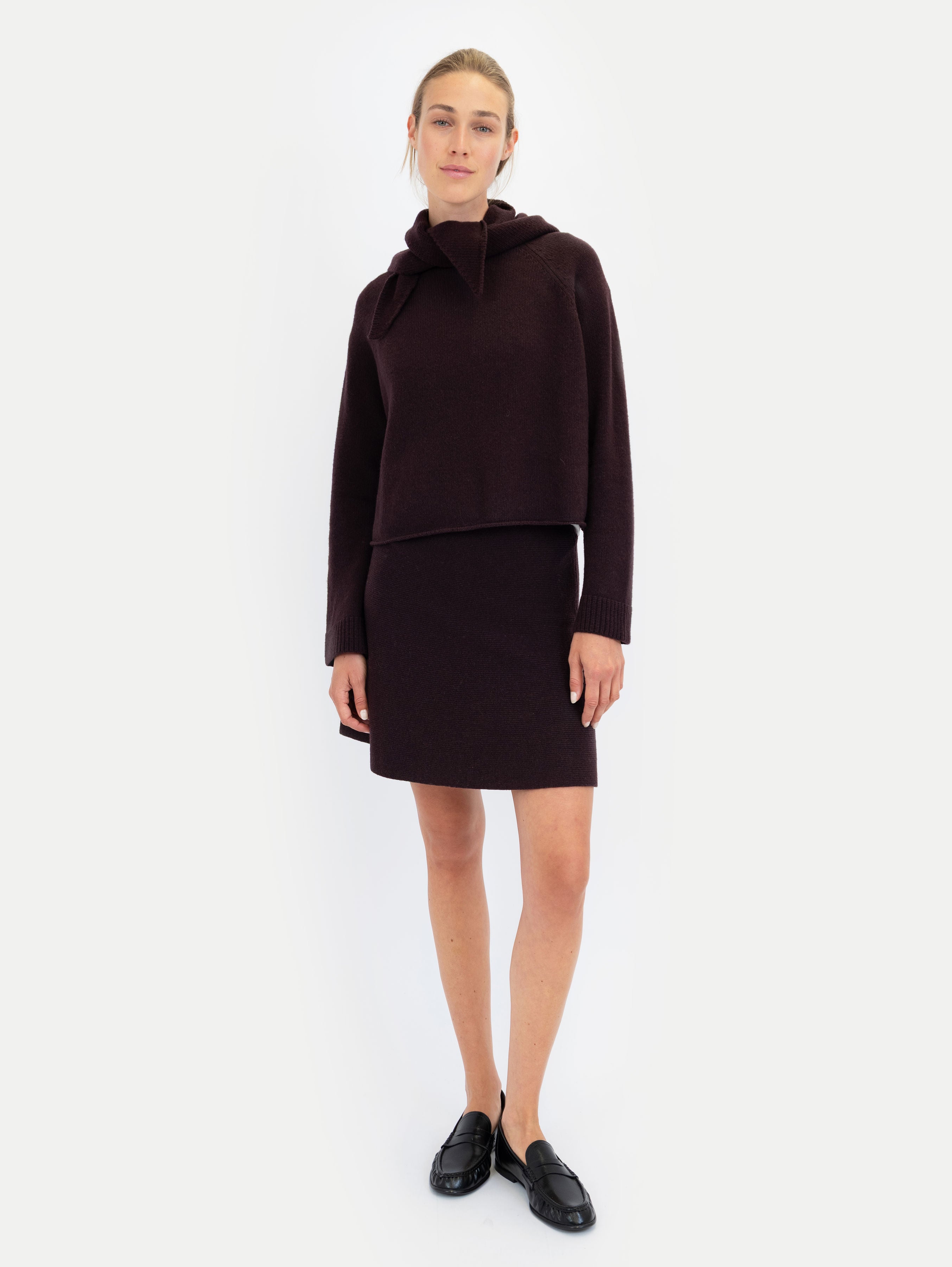 GINA SWEATER IN MELANZANE