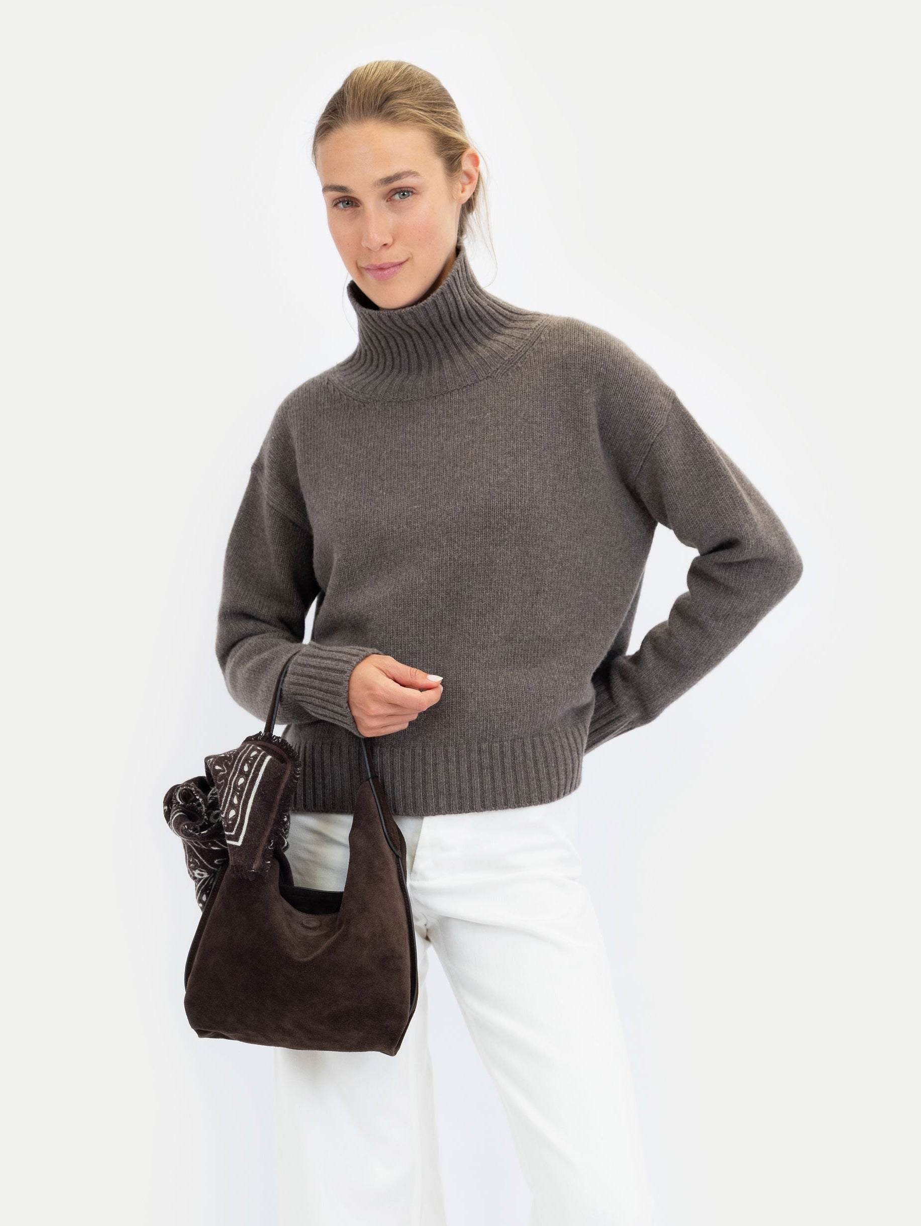 EMMA SWEATER IN NOUGAT