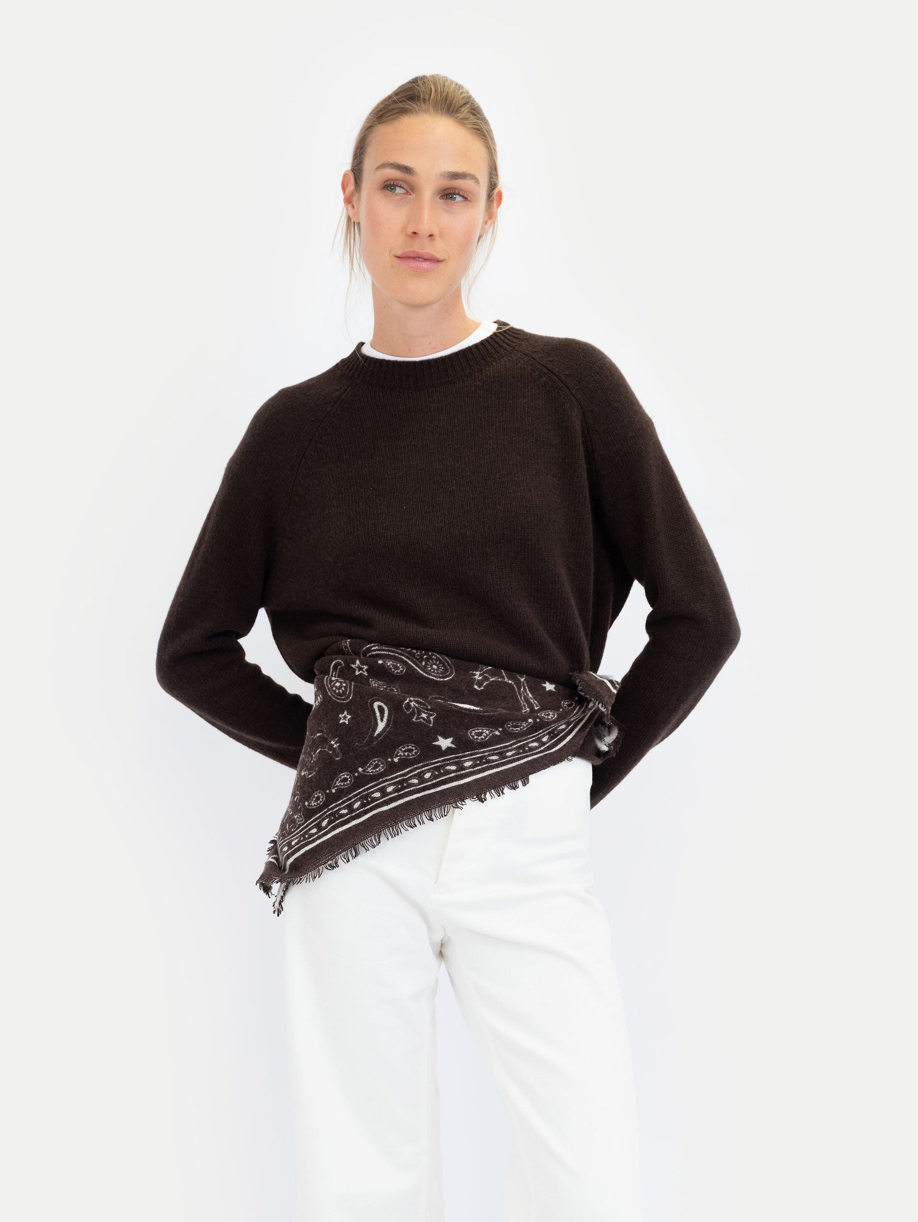 GINA SWEATER IN ESPRESSO
